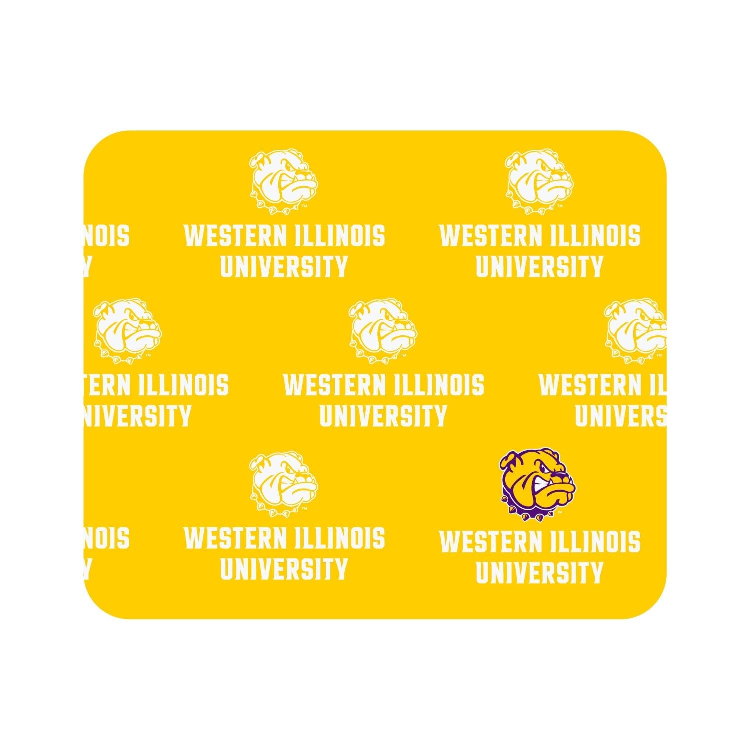 Premium Fabric Mouse Pad - Western Illinois University Classic Purple Design for Office, Gaming & Home Workspace Use