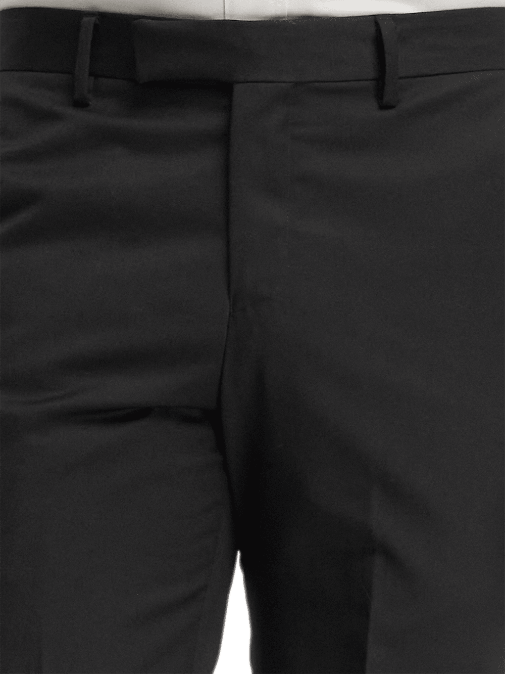 Premium Wool Gabardine Dress Pants for Men - Classic Black Formal Trousers for Office, Business & Wedding Occasions