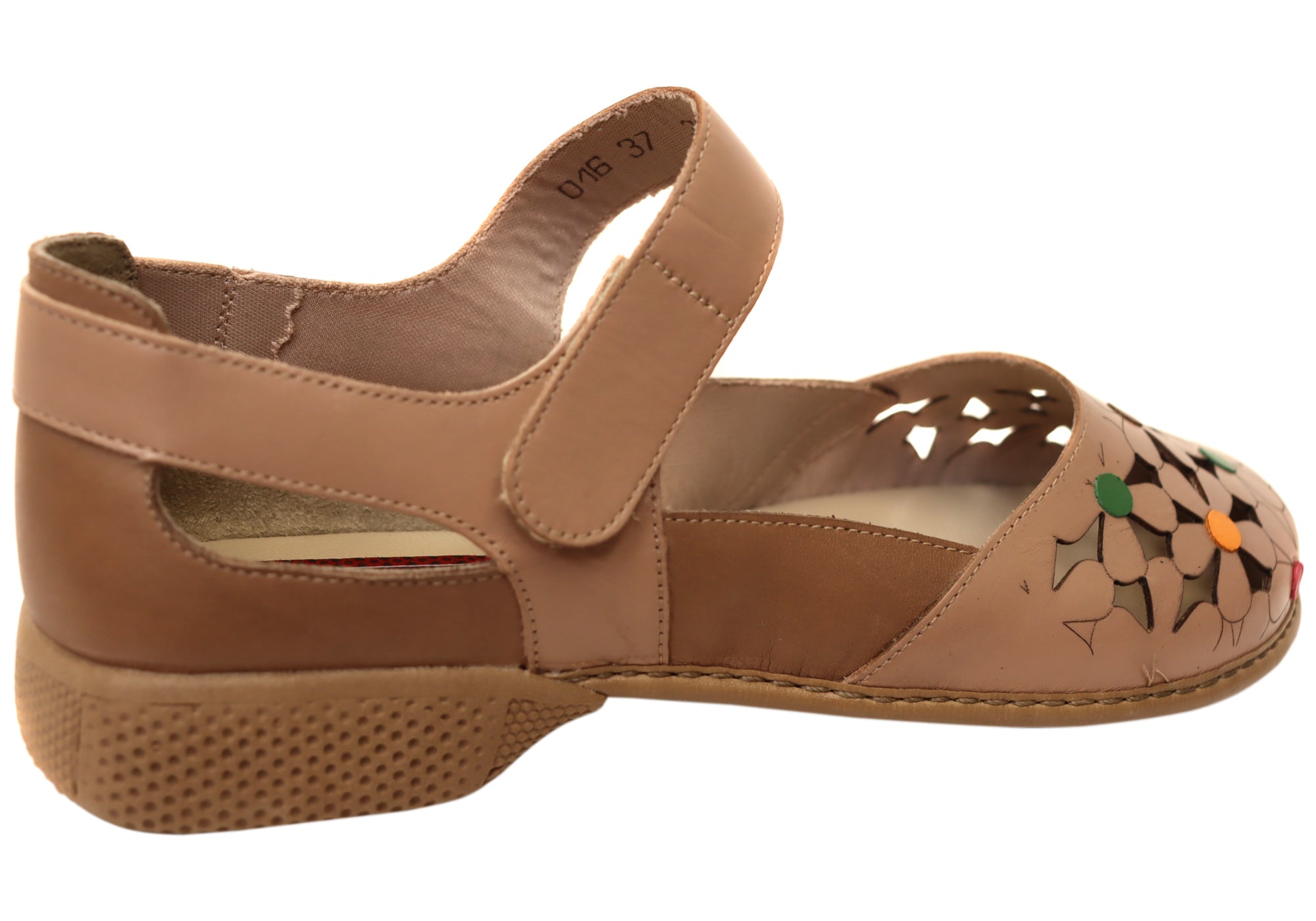 J Gean Tulip Women's Comfortable Brazilian Leather Mary Jane Shoes - Elegant & Supportive Flats for Work, Wedding & Everyday Wear