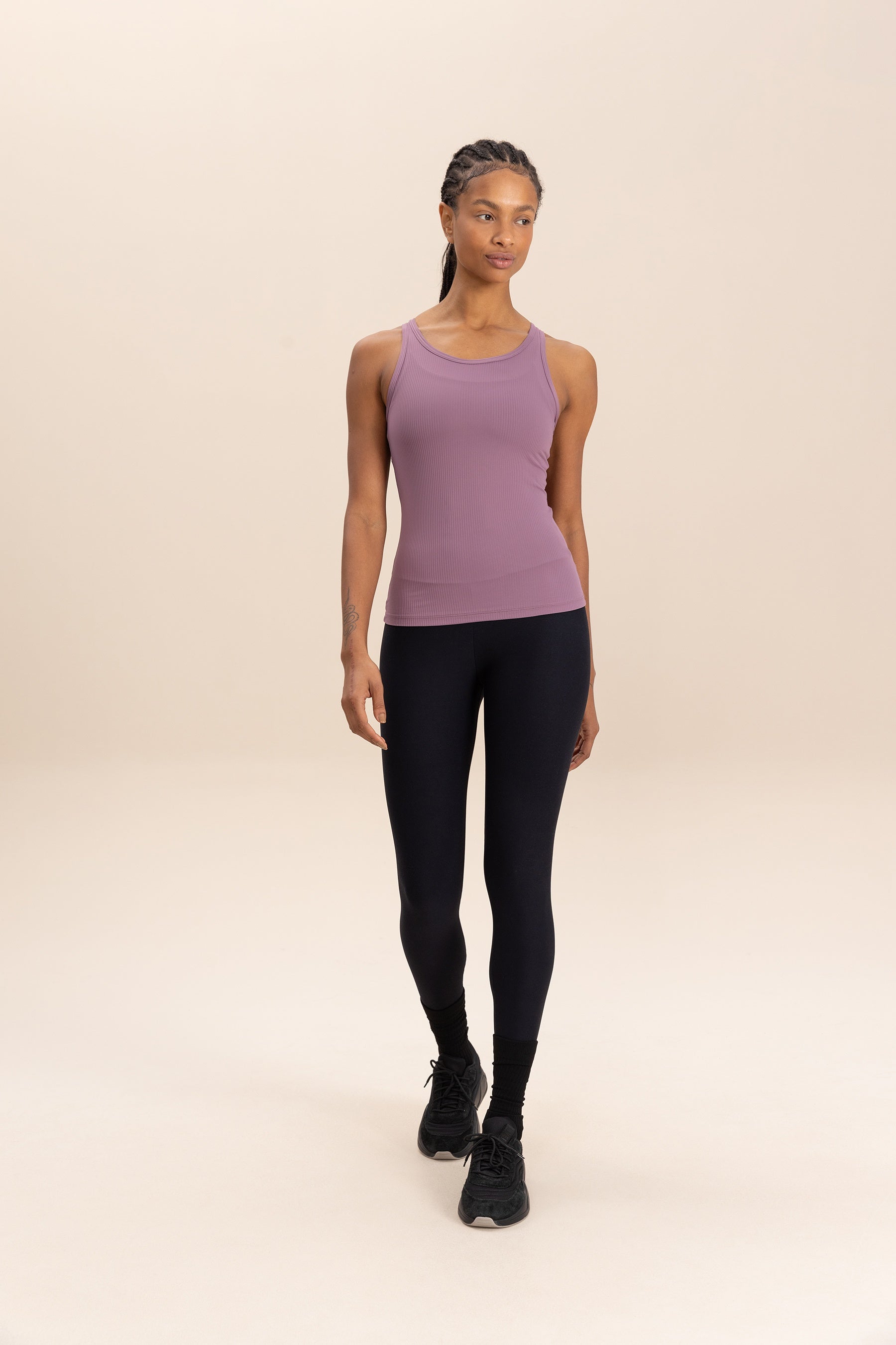 Stylish Ribbed Knit Tank Top for Women - Trendy Summer Casual Wear - Perfect for Beach, Gym, and Everyday Outfits