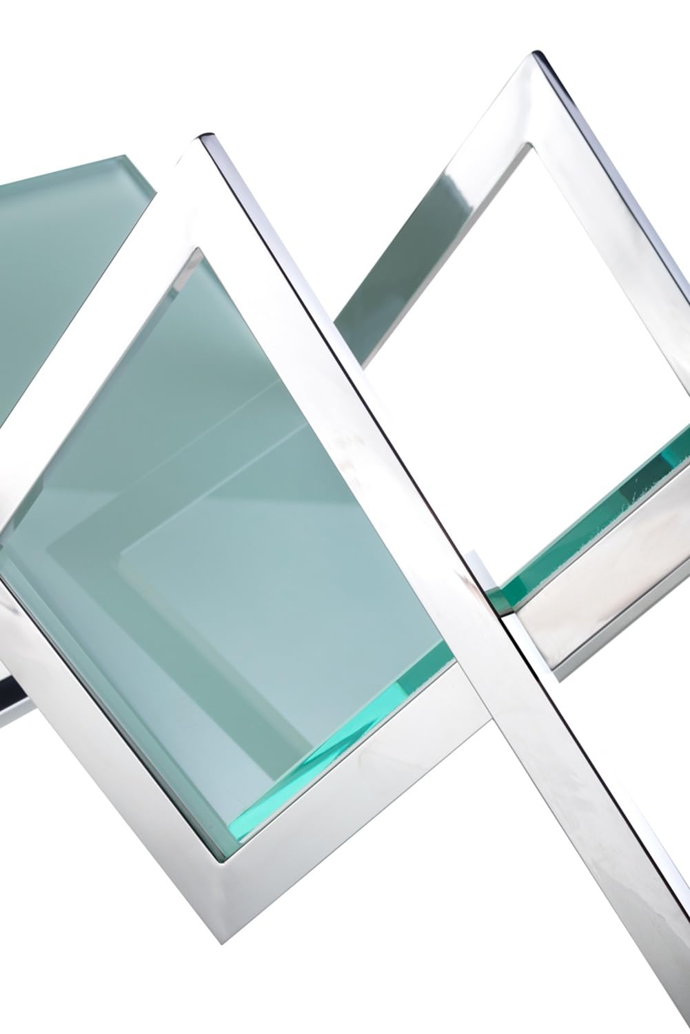 Pasargad Luxe Collection - Premium Glass & Steel Magazine Holder for Home & Office Organization - Stylish Storage for Books, Newspapers & Magazines