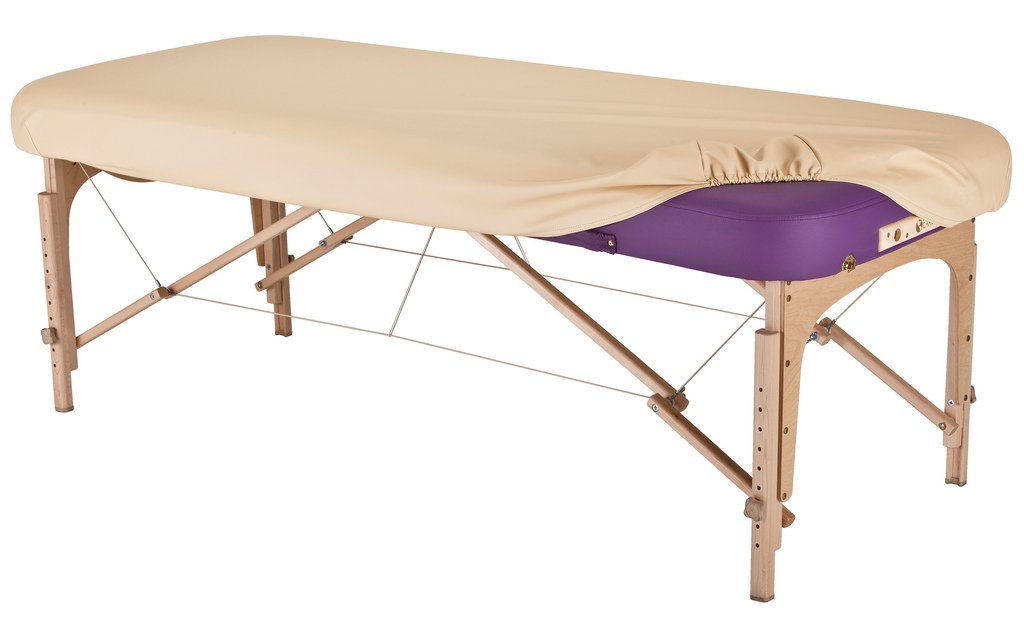 EARTHLITE Massage Table Protection Cover - 100% PU Leather, Waterproof & Durable Replacement Cover for 28-32