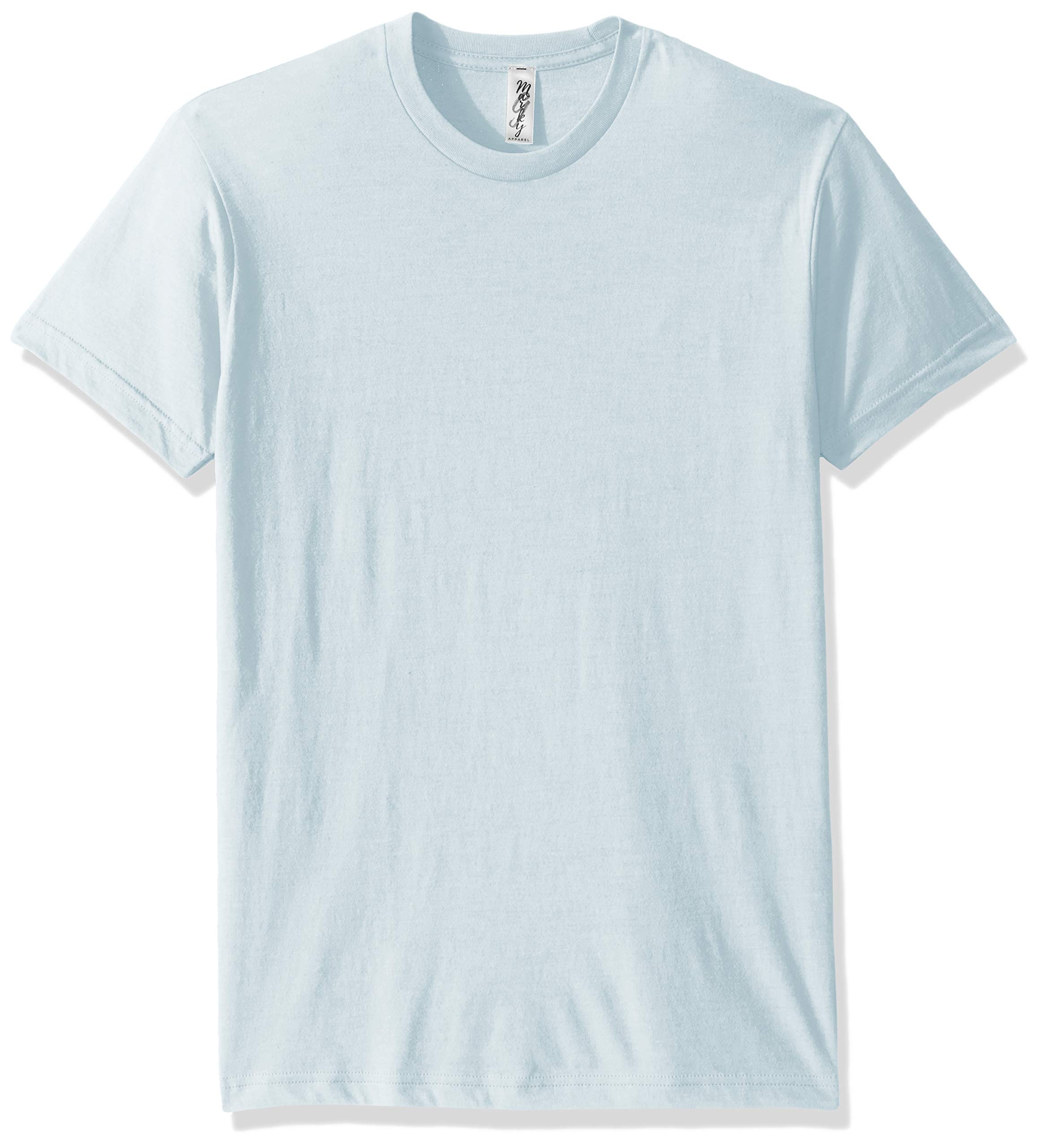Marky G Apparel Men's CVC Crew Neck Short Sleeve T-Shirt - Soft Cotton Blend Casual Tee for Everyday Wear, Gym & Outdoor Activities