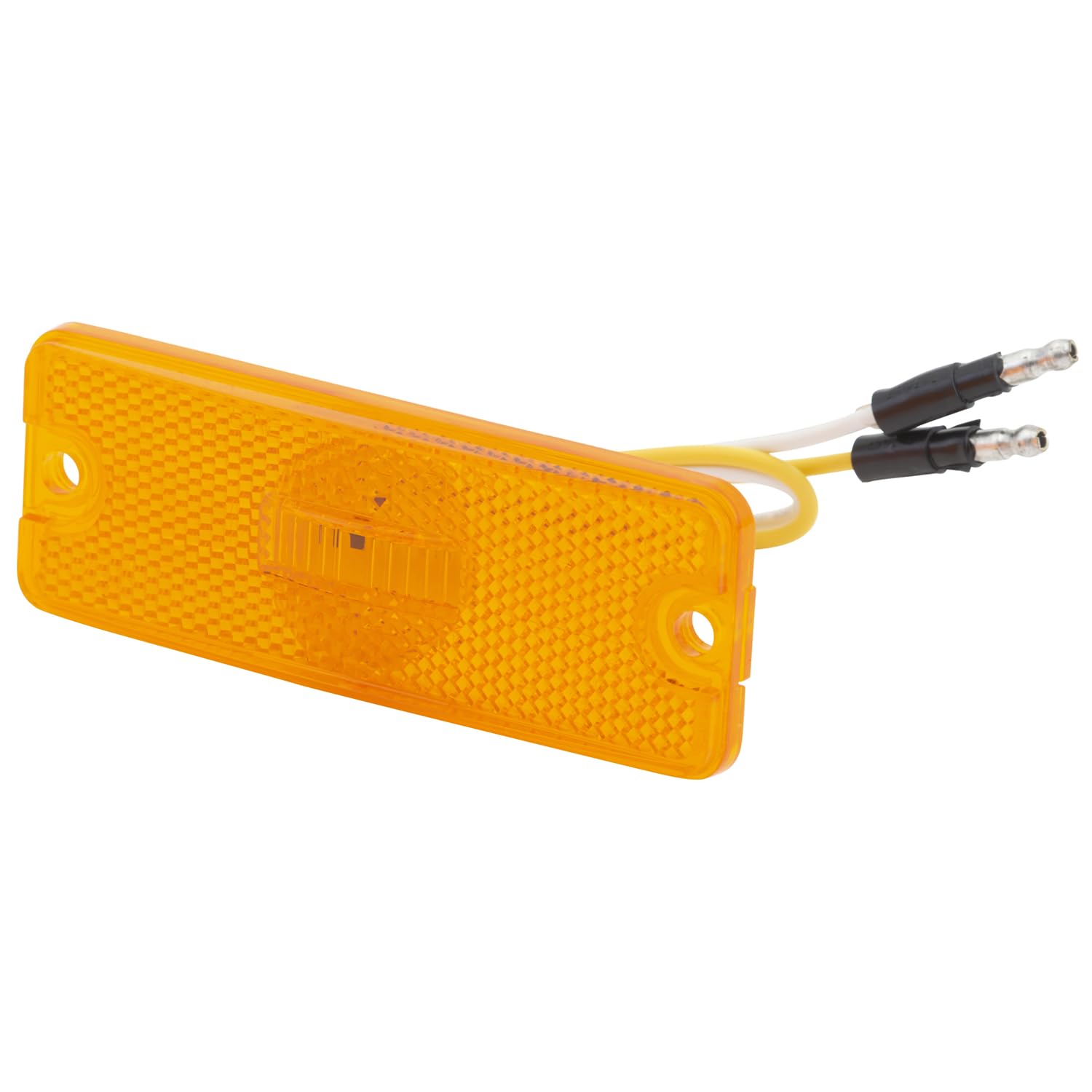 47733 Yellow Sealed Rectangular LED Clearance Marker Light - Waterproof Truck Trailer Side Marker Lights for Semi Trailers, Boats & RVs - Durable DOT Approved Amber Warning Lights for Road Safety