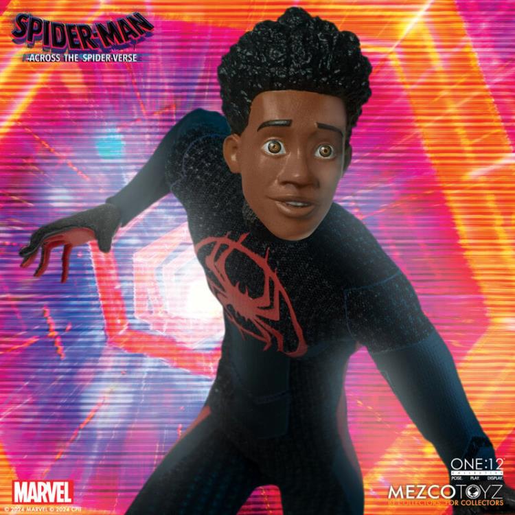 Miles Morales Spider-Man: Across the Spider-Verse One:12 Collective Action Figure - Premium Collectible for Marvel Fans & Movie Lovers - Perfect for Display, Gifts, and Comic Book Collections