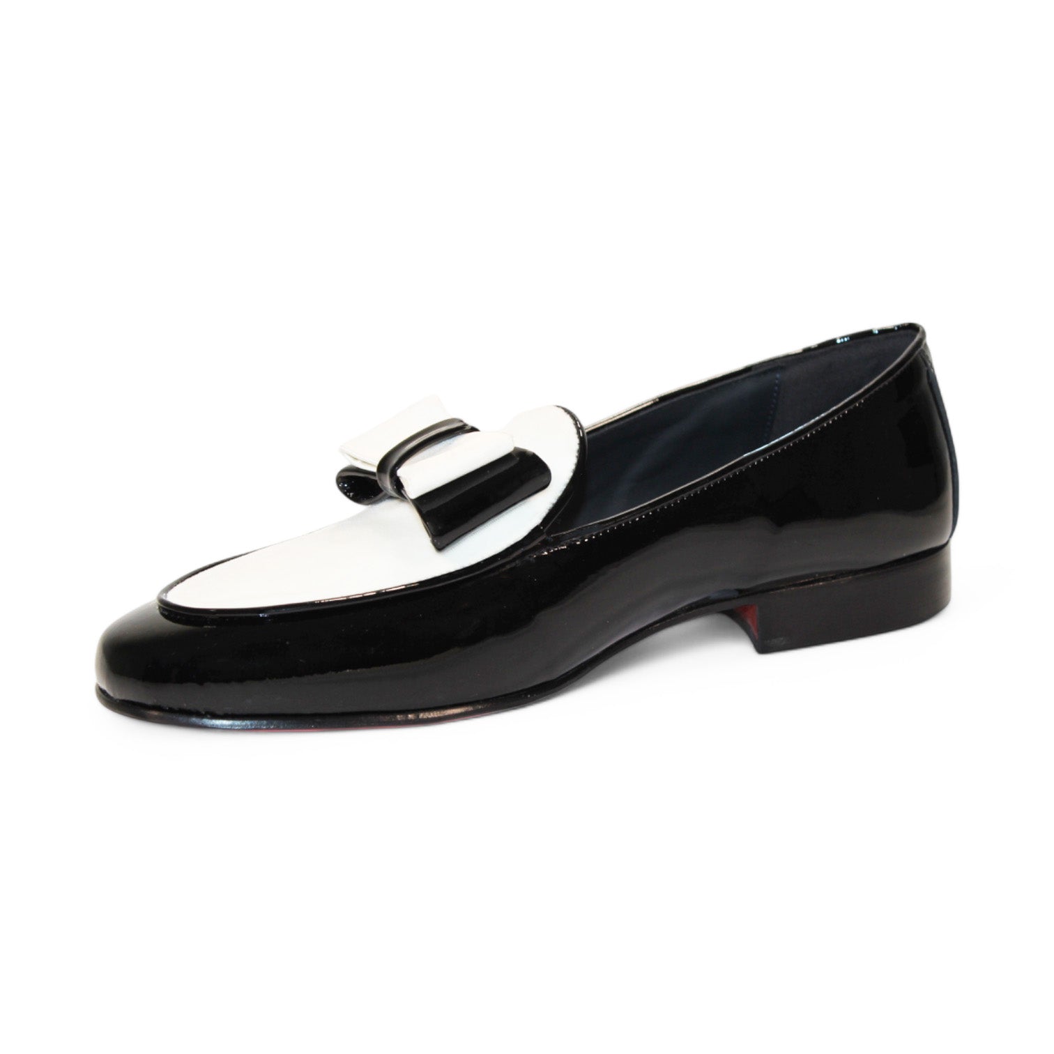 Duca Di Matiste Amalfi Black & White Leather Dress Shoes for Men - Formal Business & Wedding Occasions