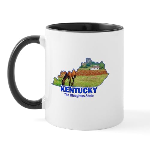 White/Black Inside - Kentucky . . . The Bluegrass Mug