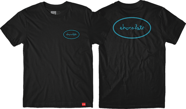 Chocolate Oval Graphic T-Shirt - Black Small Size | Casual Wear & Street Style Fashion