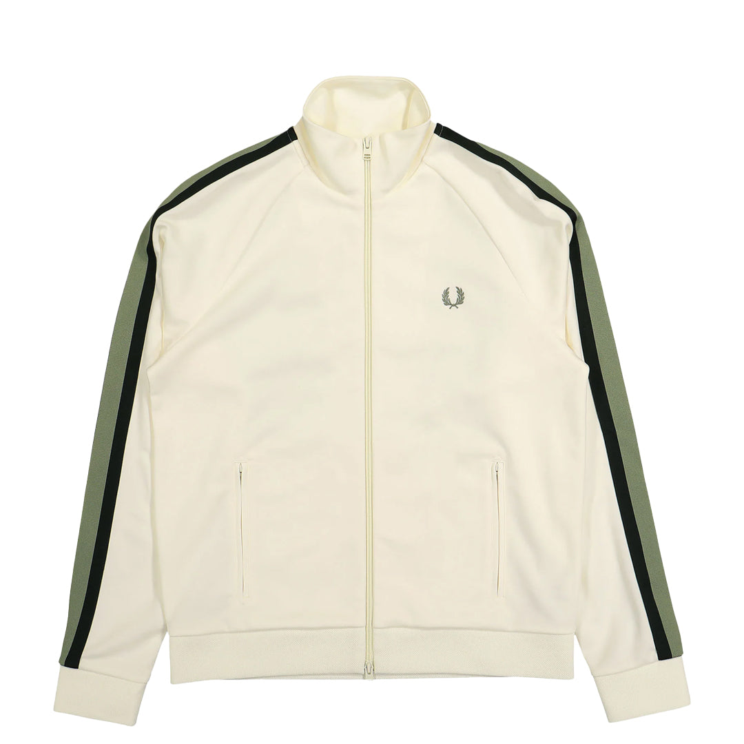 Two-Tone Track Jacket in Light Ecru - Stylish & Comfortable for Running, Gym & Casual Wear