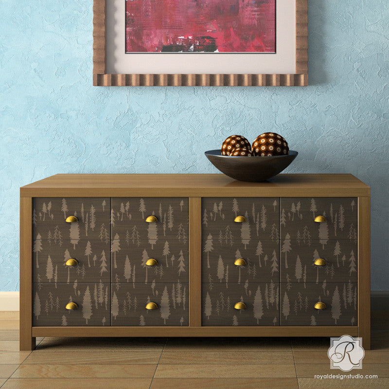 Timberland Bonnie Christine Furniture Stencil - Reusable DIY Wood Painting Template for Home Decor & Crafts | Perfect for Cabinets, Tables, and DIY Projects