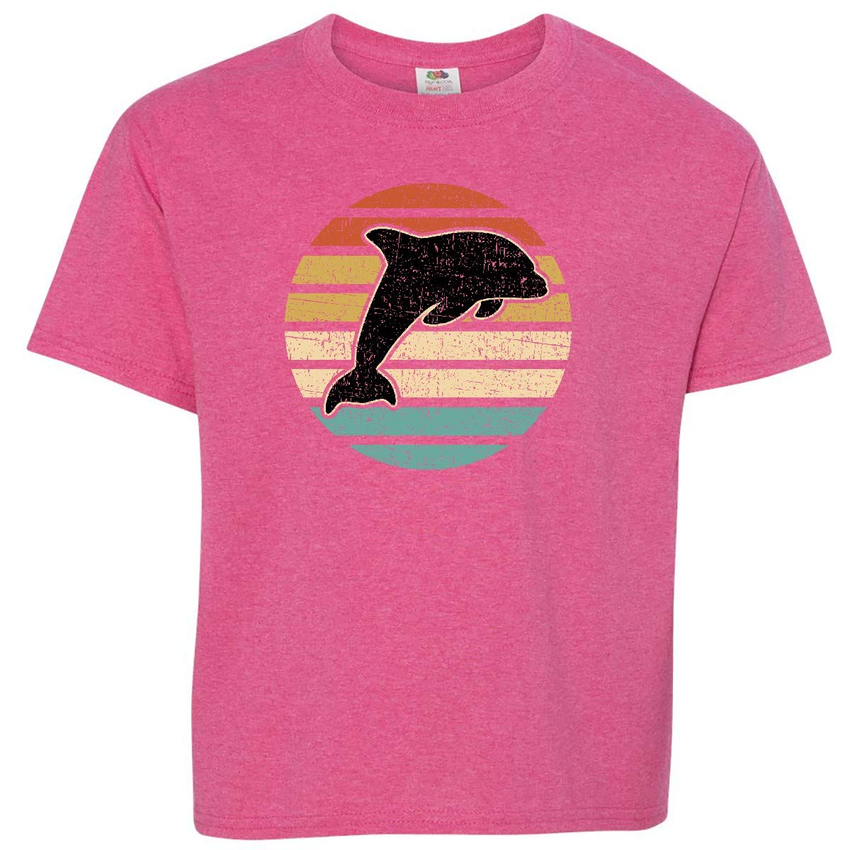 Inktastic Cute Dolphin Beach Vacation Youth T-Shirt - Perfect for Summer Outings, Beach Trips & Casual Wear