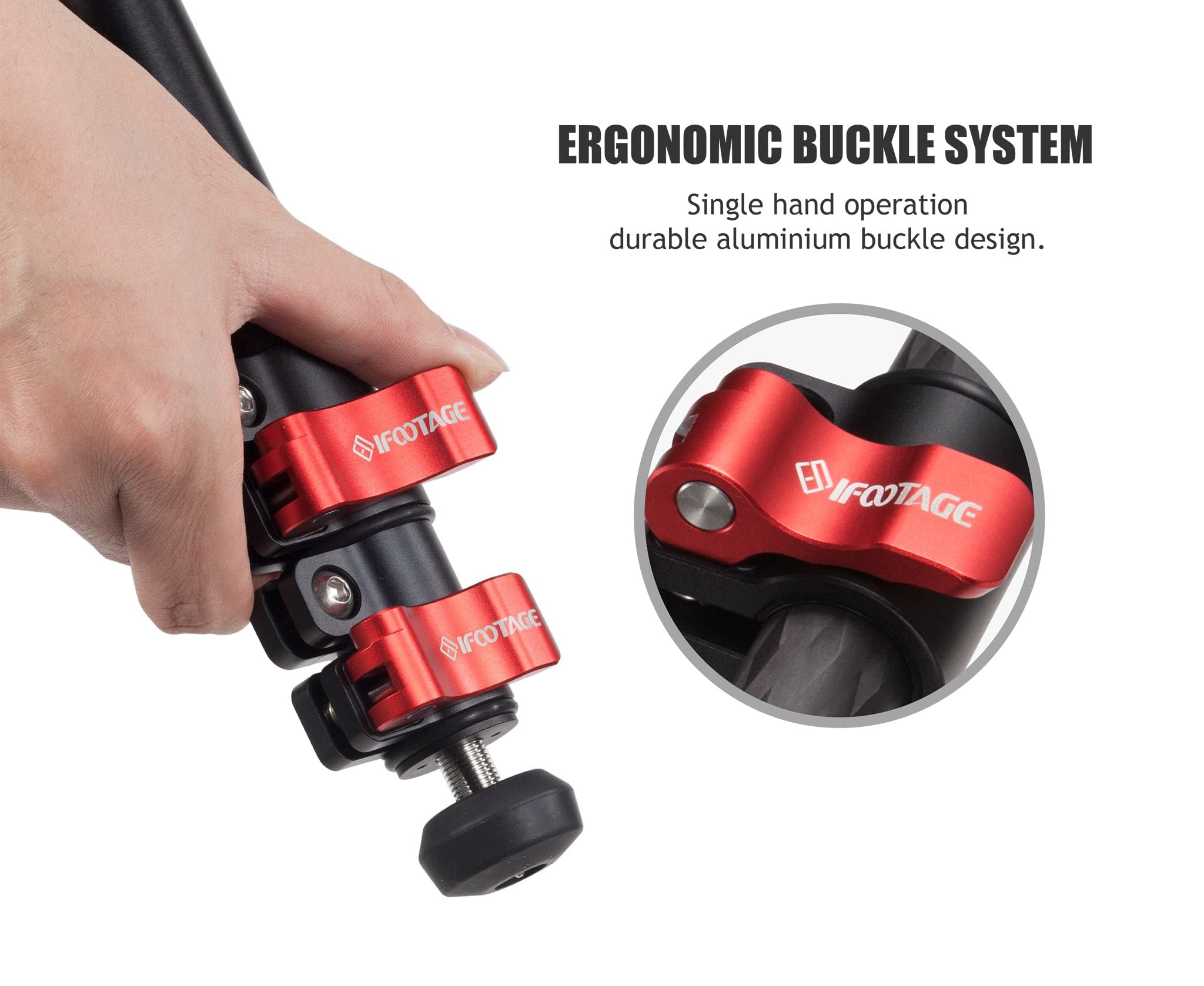 IFOOTAGE Gazelle Tripod - Aluminum DSLR Tripod with 360° Ball Head for Photography & Videography