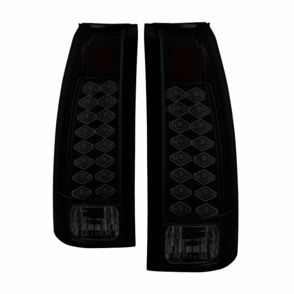 1989-1991 Chevy R2500/R3500 Spyder LED Tail Lights Pair - Black Smoke (Part# 5077981) | Upgrade Truck Lighting for Better Visibility & Style