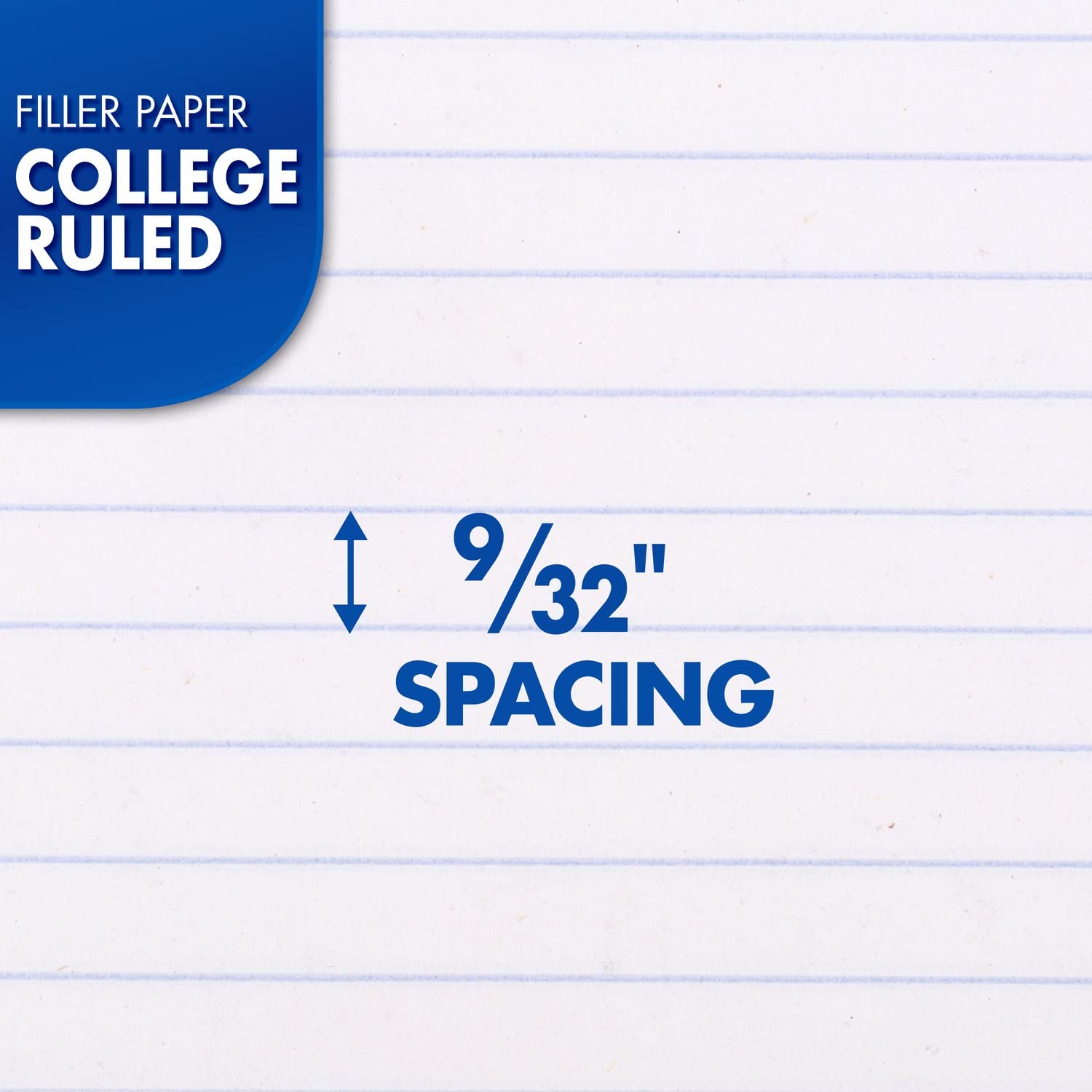 Mead Loose Leaf Paper, 3 Pack College Ruled Filler Paper - 8.5 x 11 Inches, 200 Sheets per Pack (73189) - Perfect for School, Office & Homework Organization