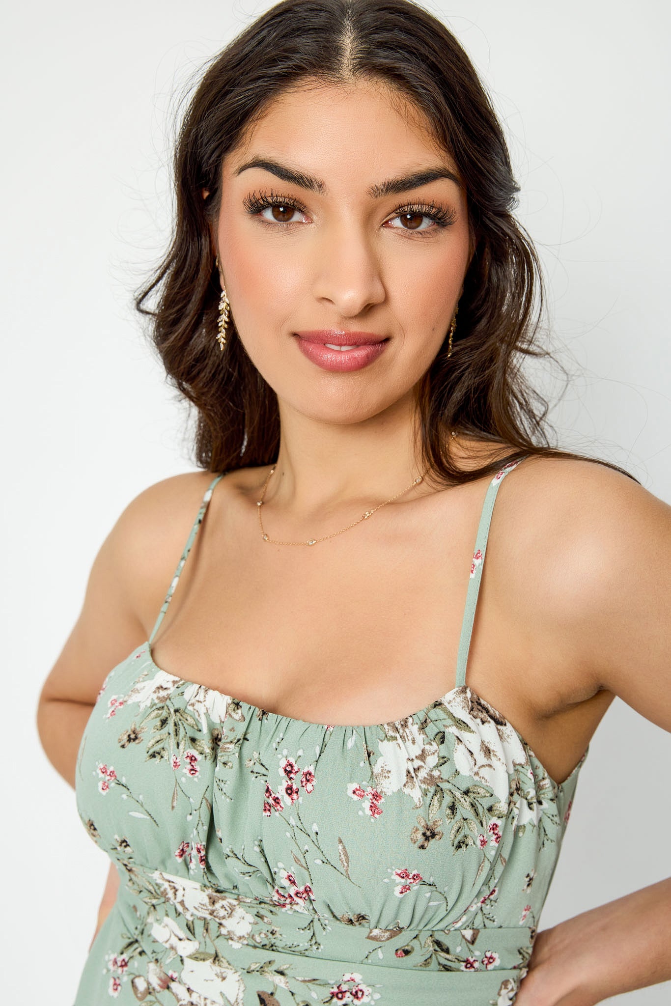 Floral Tie Back Midi Dress for Women - Summer Boho Floral Print Dress with Adjustable Straps | Perfect for Beach, Vacation & Date Night Outfits