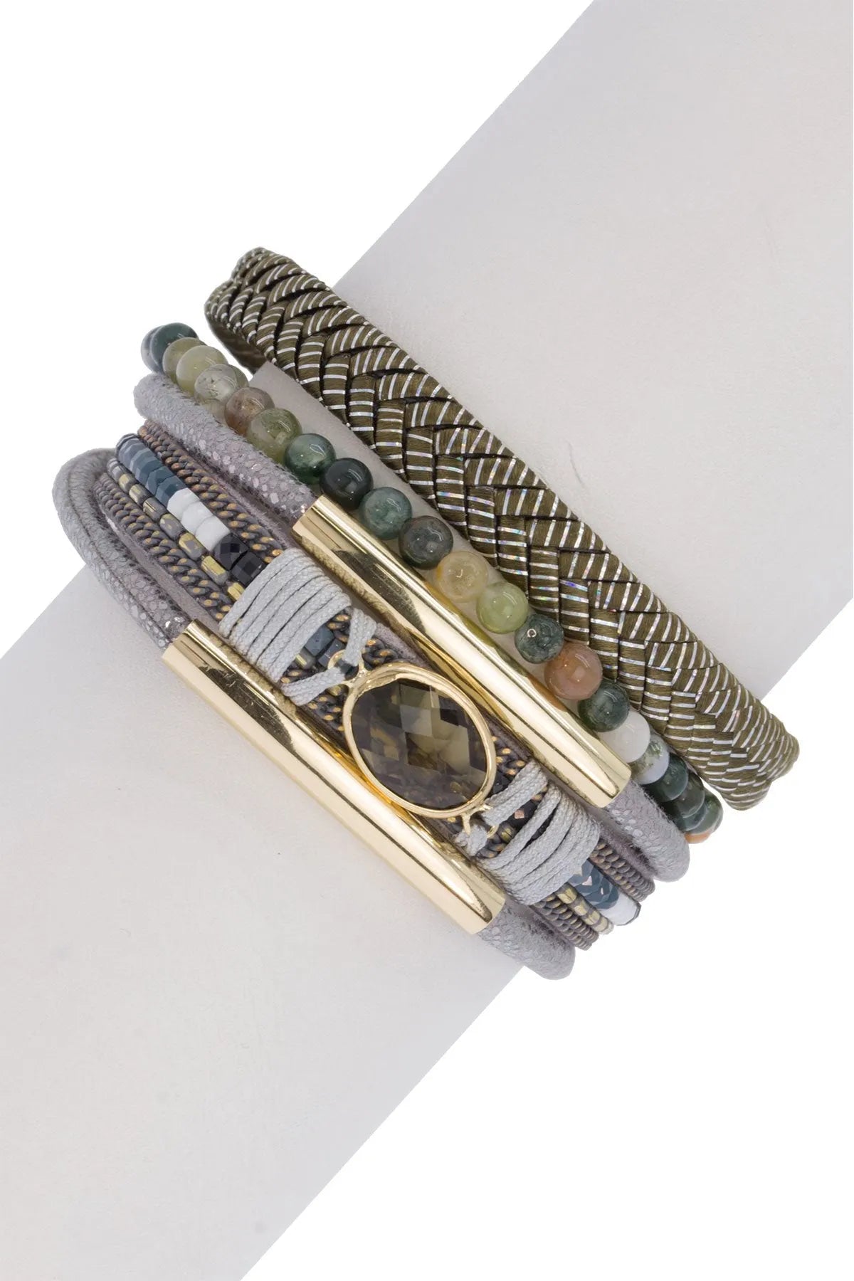 Granada Punch Leather Bracelet for Women - Handmade Genuine Leather Wristband - Boho Chic Fashion Accessory for Casual Wear & Gift Giving