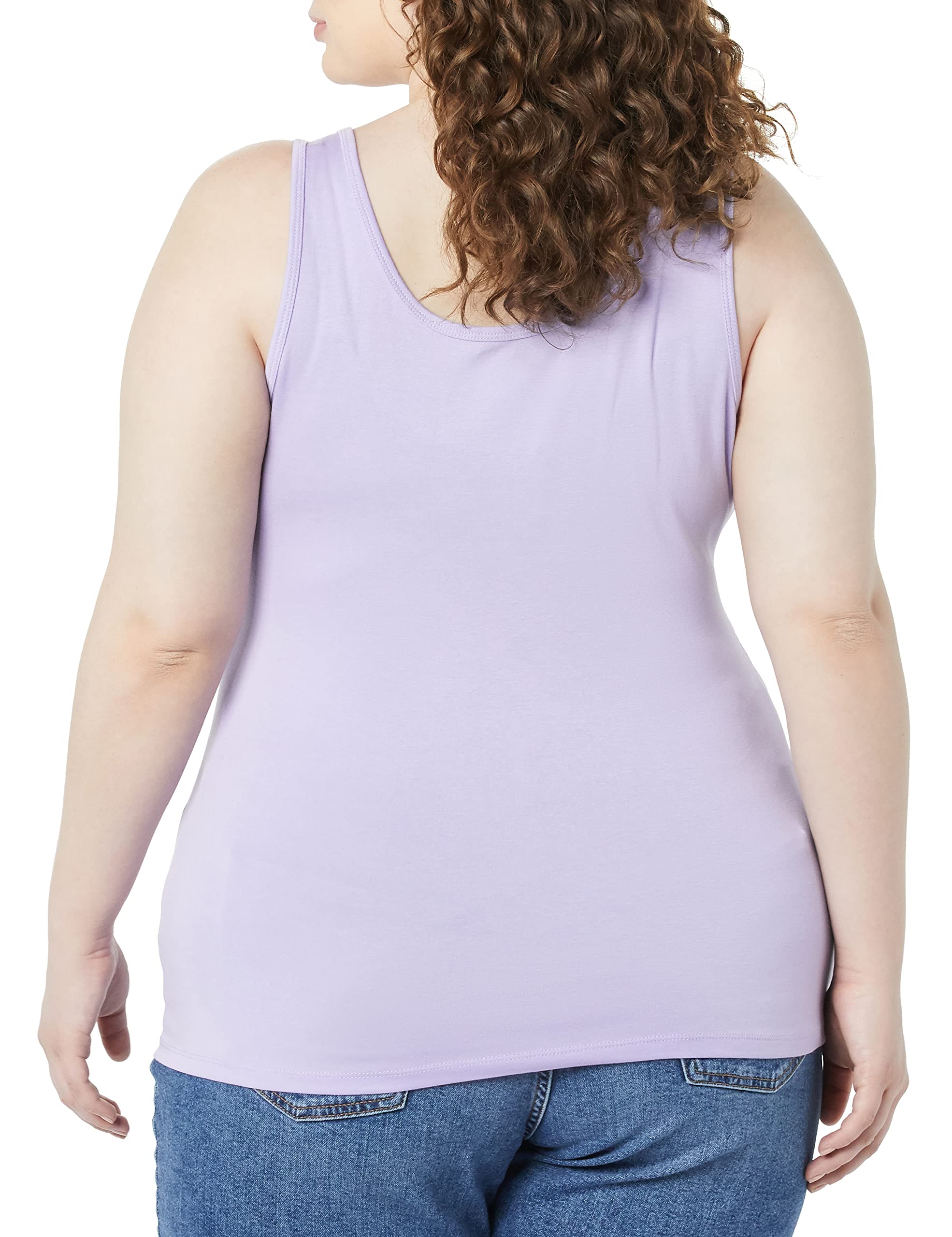 Amazon Essentials Women's Plus Size Tank Tops - 3 Pack Cotton Camisoles for Layering, Casual Wear & Summer Outfits