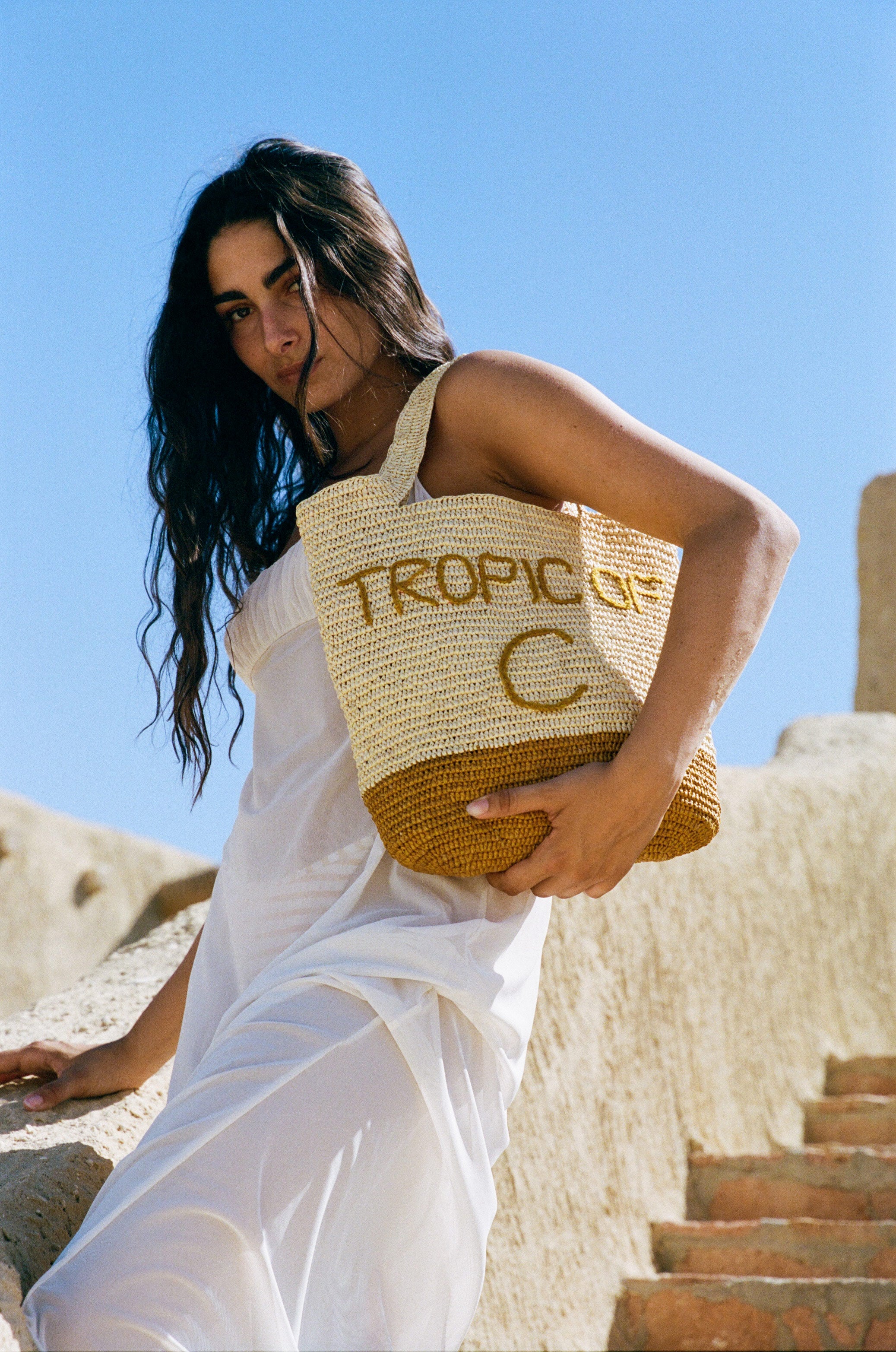 Handmade Crochet Tote Bag for Women - Boho Chic Beach Bag, Summer Shoulder Bag, Eco-Friendly Cotton Yarn Purse - Perfect for Shopping, Travel, and Daily Use