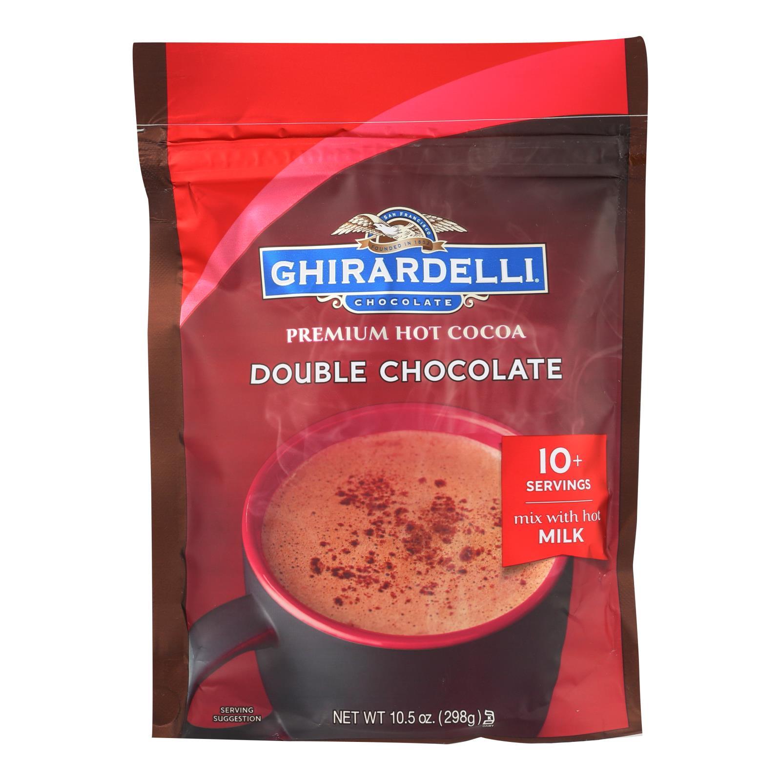 Ghirardelli Double Chocolate Hot Cocoa Mix - Rich & Creamy Chocolate Drink Powder for Winter Warmth, Holiday Gifts & Cozy Nights