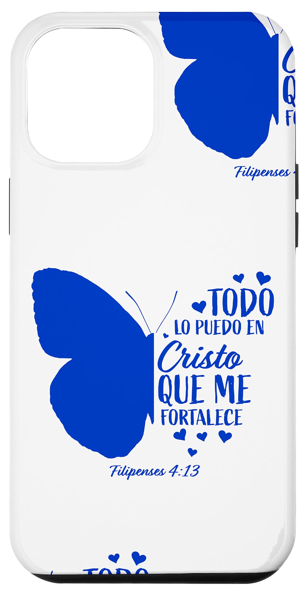 iPhone 12 Pro Max Christian Bible Verse Phone Case - Religious Butterfly Design for Women - Perfect for Church, Daily Use & Gift Giving