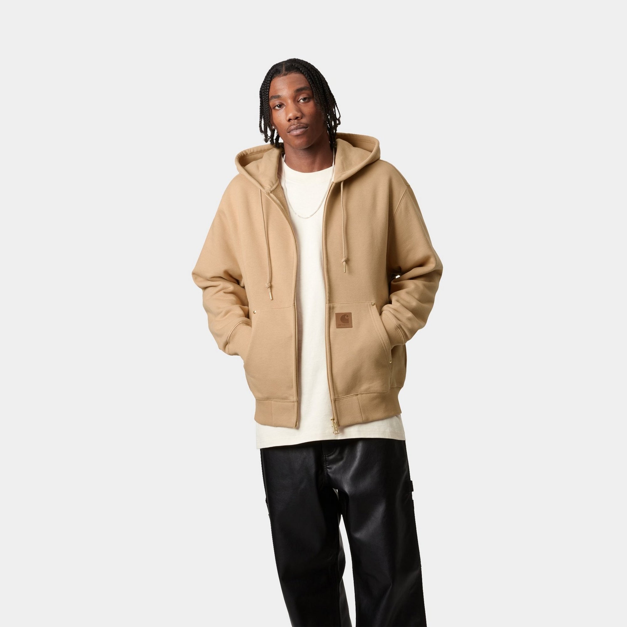 Eldon Hooded Sweatshirt Jacket for Men & Women - Dusty Hamilton Brown | Cozy Fleece Pullover for Casual Wear, Outdoor Activities & Layering