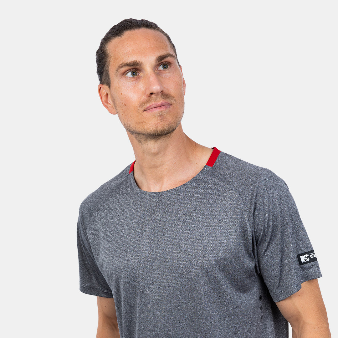 MTV Men's Tech Vent T-Shirt - Moisture Wicking & Breathable Performance Tee for Running, Gym & Outdoor Activities