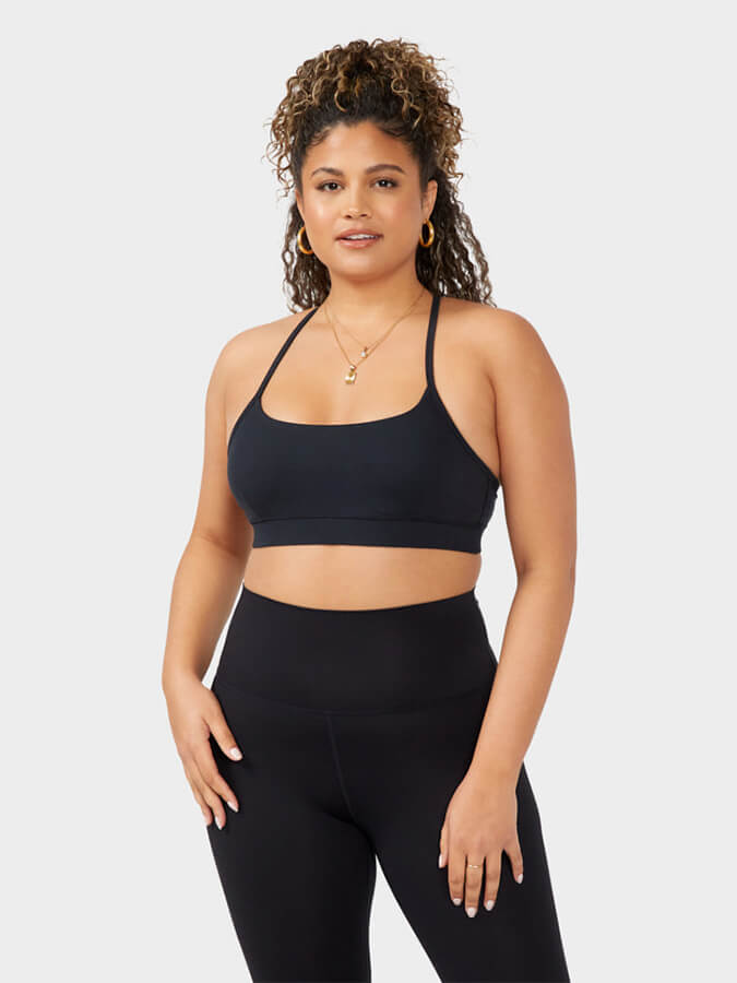 Manduka Foundation Women's Yoga Bra - High Support Sports Bra for Running, Gym & Workout - Breathable & Comfortable Activewear for Fitness & Yoga Practice