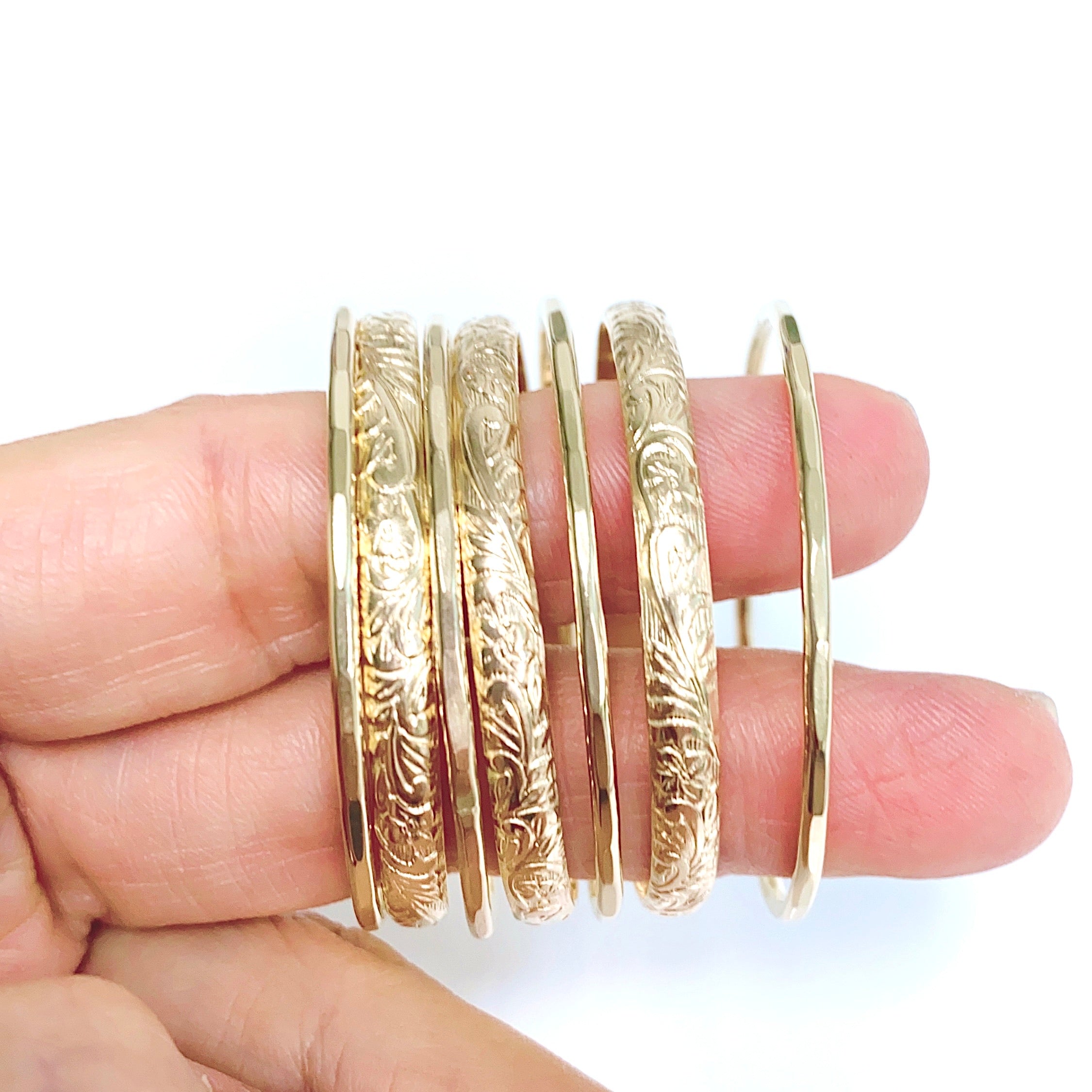 Baby ATHENA Bangles Set - 4mm Adjustable Cuff Bracelets for Newborns & Infants (B548) - Perfect for Baby Showers, Christenings & Photo Shoots