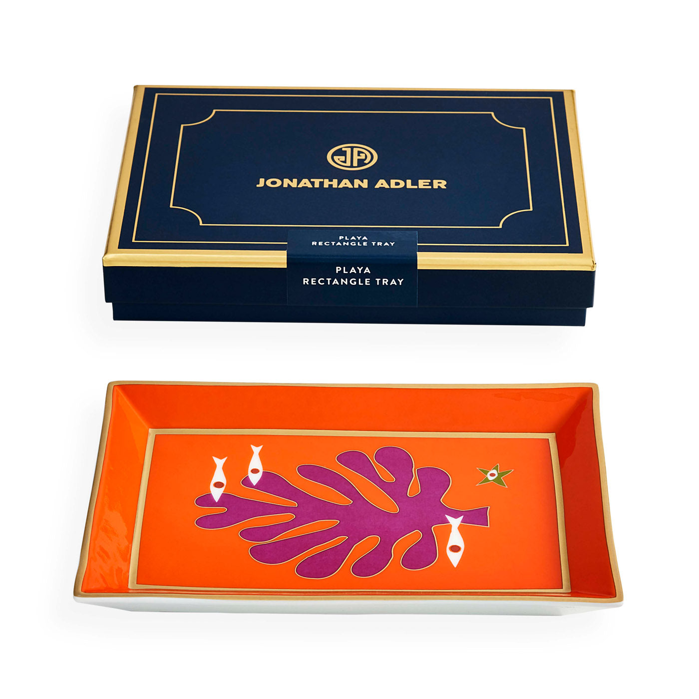 Stylish Playa Rectangle Serving Tray - Perfect for Entertaining, Dining & Home Decor - Durable & Elegant Serving Tray for Parties, Breakfast in Bed & Coffee Table Display