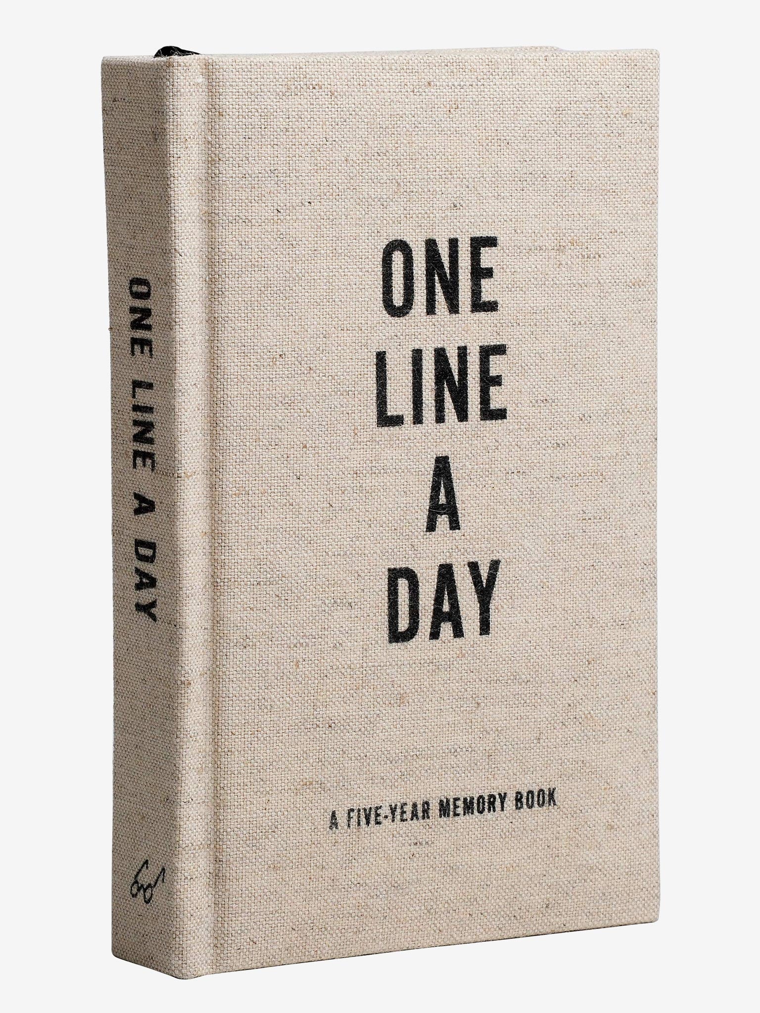 One Line A Day Journal - Premium Canvas Notebook for Daily Reflection & Gratitude - Perfect for Memory Keeping, Mindfulness Practice & Personal Growth
