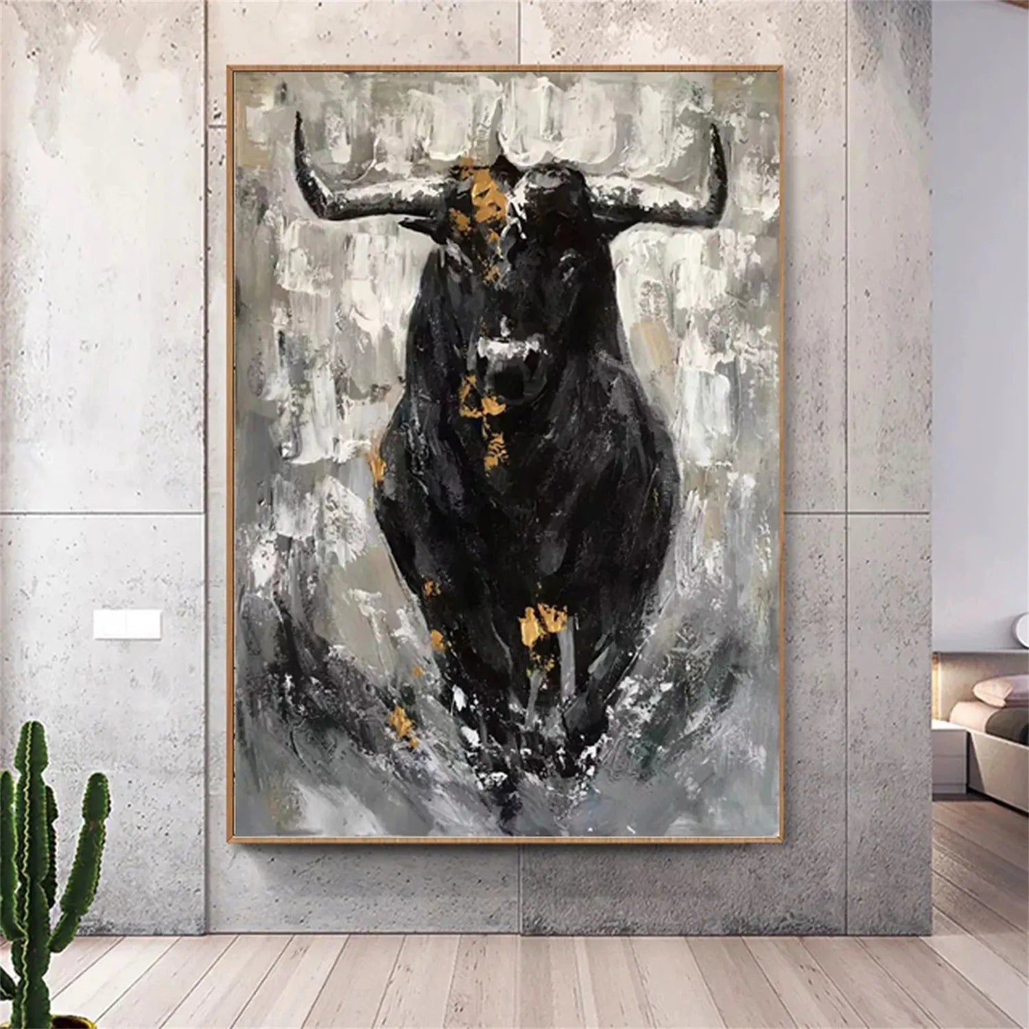 Animal Art Painting #AP058 - Handmade Wildlife Canvas Art for Home & Office Decor | Perfect for Living Room, Bedroom, or Gift