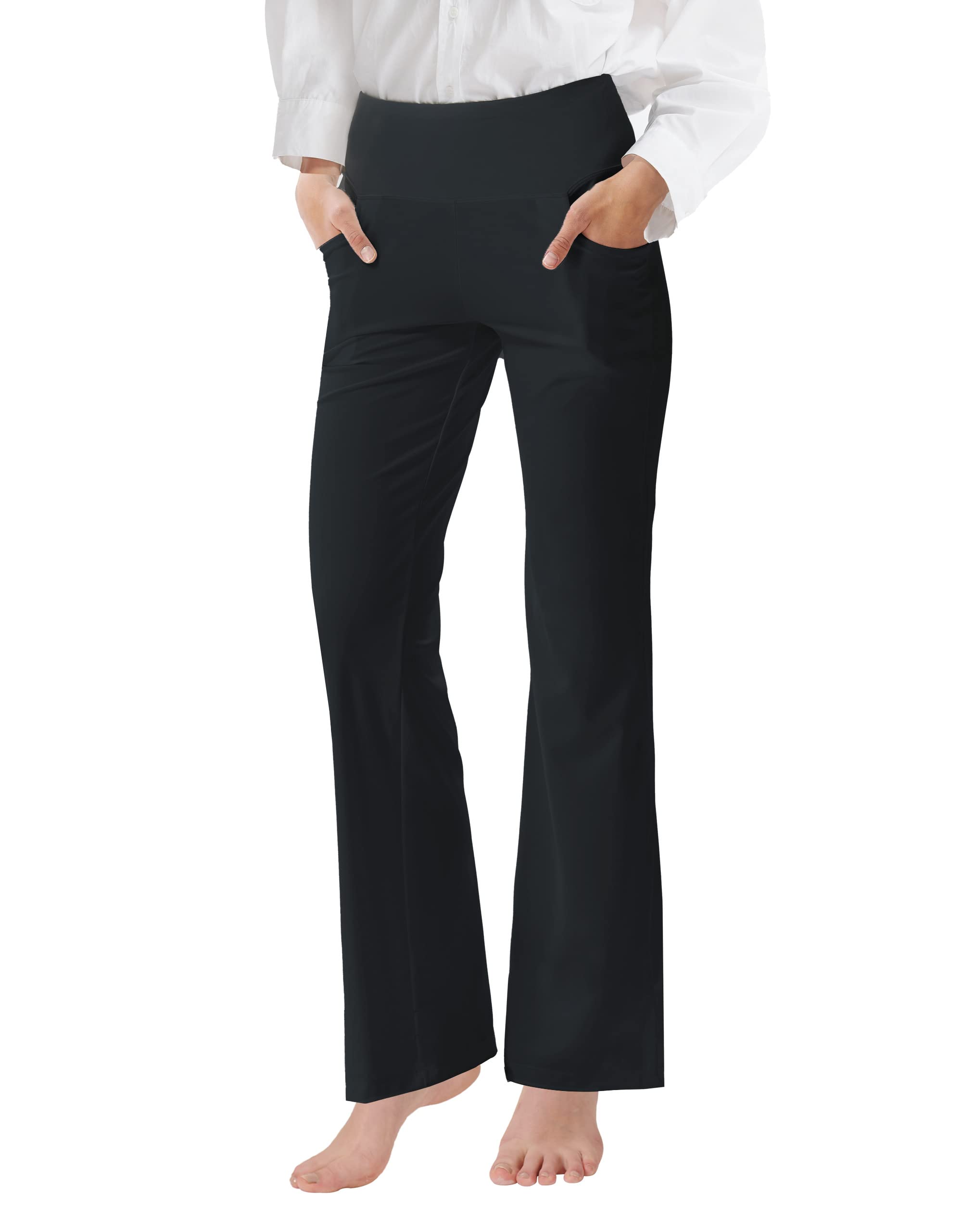 Cifupy Women's High Waist Bootcut Yoga Pants with Pockets - 4-Way Stretch Workout & Lounge Pants for Yoga, Running, and Casual Wear