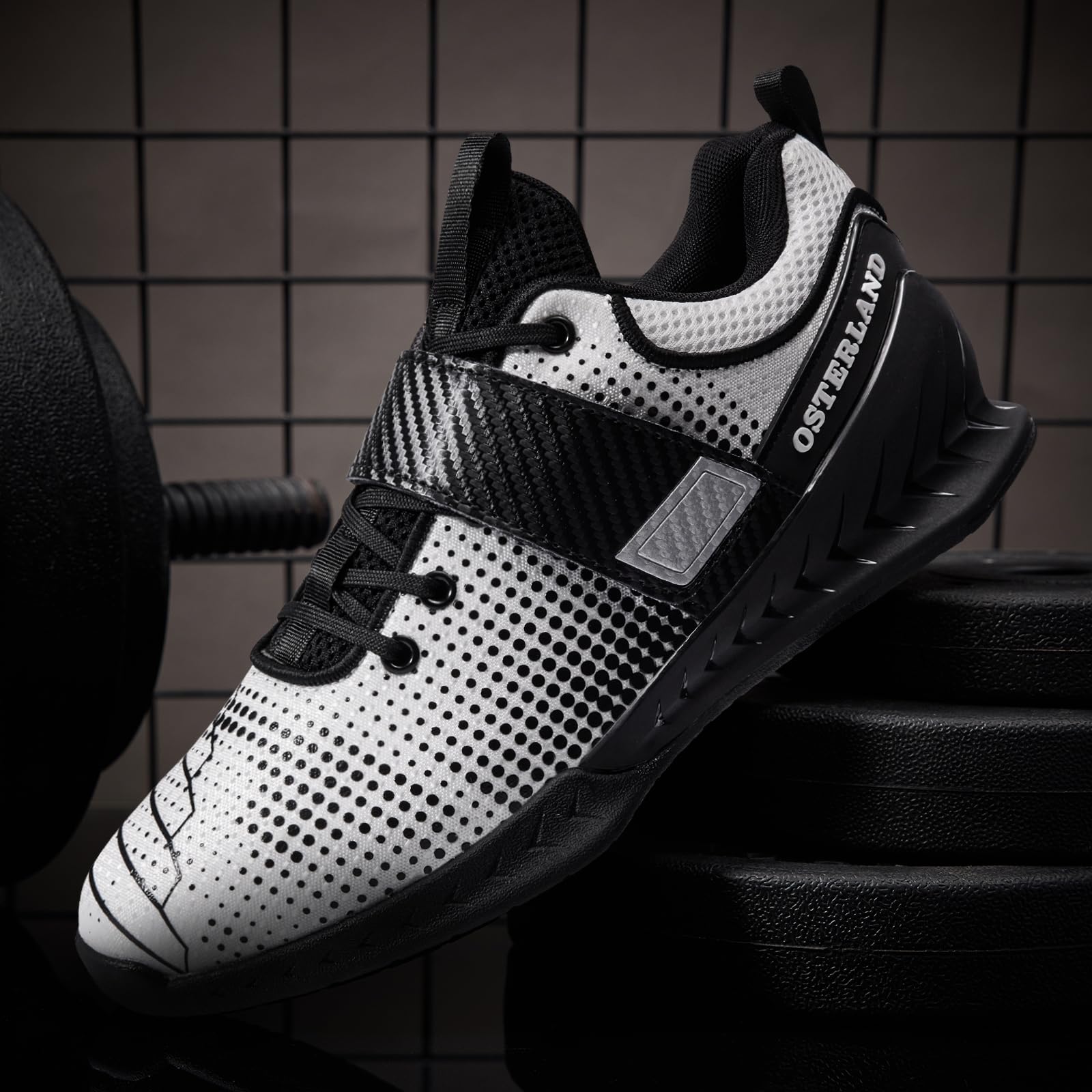 Osterland Weightlifting Shoes for Men & Women - Powerlifting, Crossfit Training, Deadlifting & Squat Shoes - Non-Slip Gym Footwear for Heavy Lifting Workouts | Perfect for Weight Training, Strength Exercises & Competition Lifting