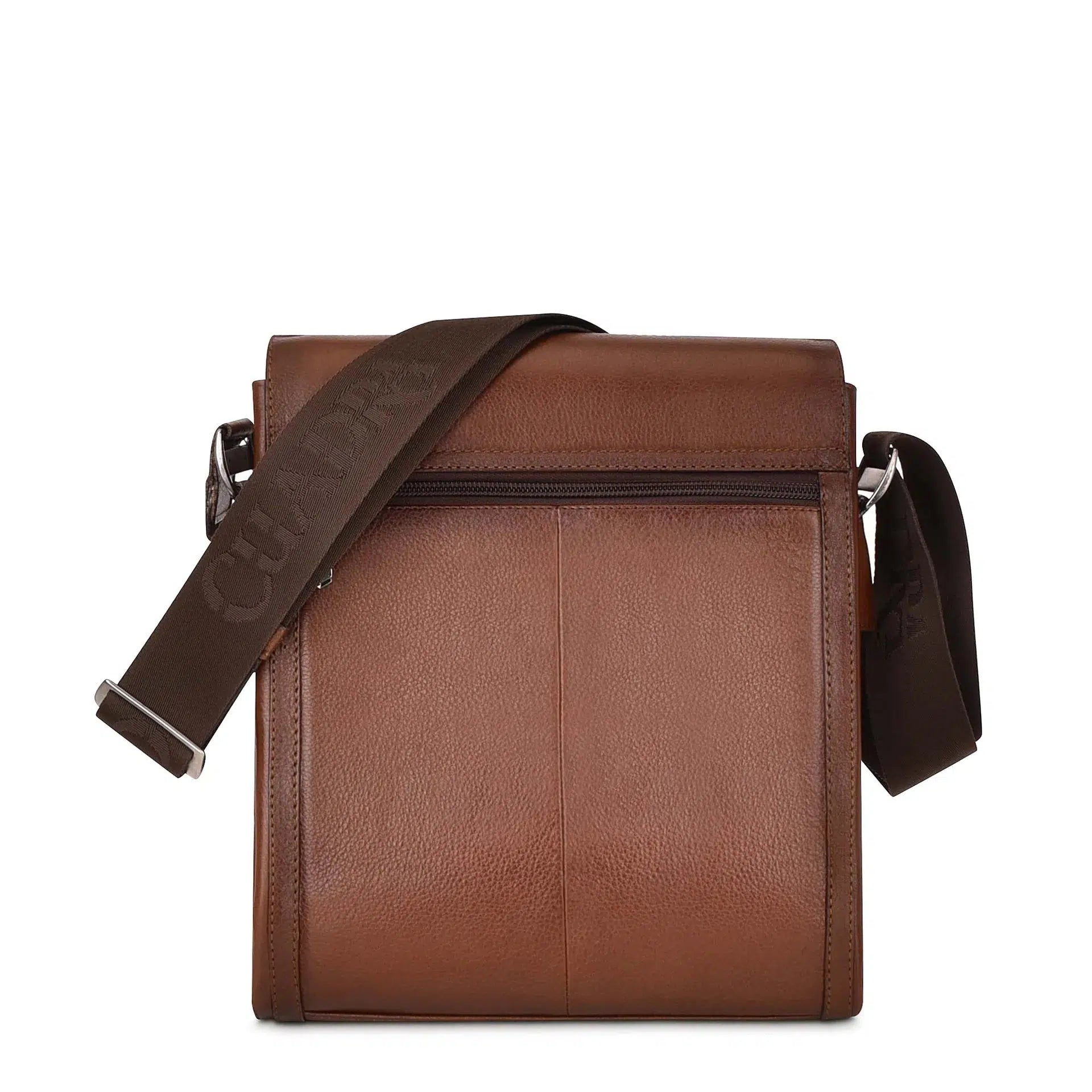 BO362PI Stylish Python Leather Messenger Bag for Men & Women - Casual Fashion Crossbody Bag for Work, Travel & Daily Use