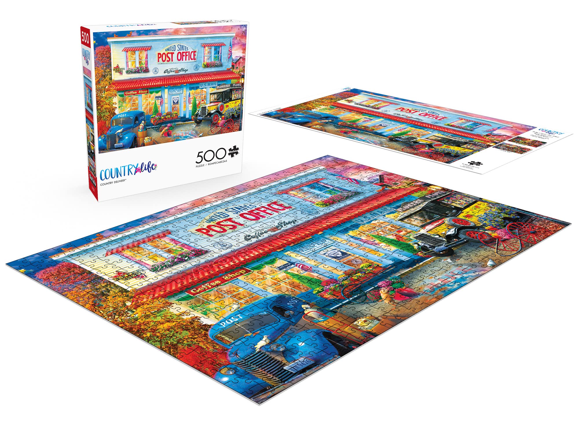 Buffalo Games Country Life Country Delivery 500 Piece Jigsaw Puzzle for Adults - Scenic Farm Landscape Puzzle for Relaxation & Family Game Night
