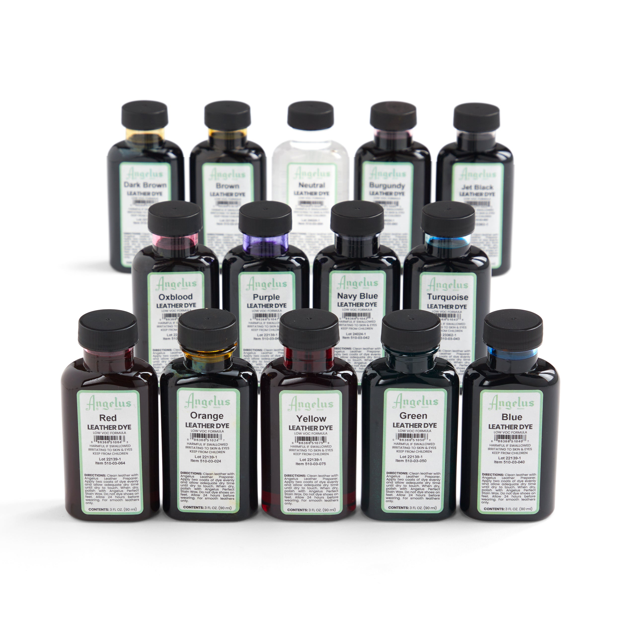 Angelus Low VOC Leather Dye - Non-Toxic Leather Colorant for Shoes, Bags & Furniture - Perfect for DIY Leather Repair & Customization Projects