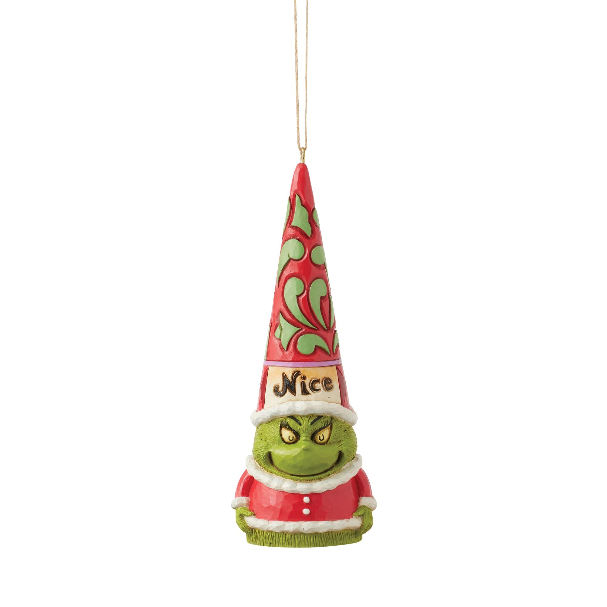 Grinch Naughty/Nice Gnome - Christmas Holiday Decor for Home, Office & Party - Perfect for Festive Gifts & Seasonal Cheer