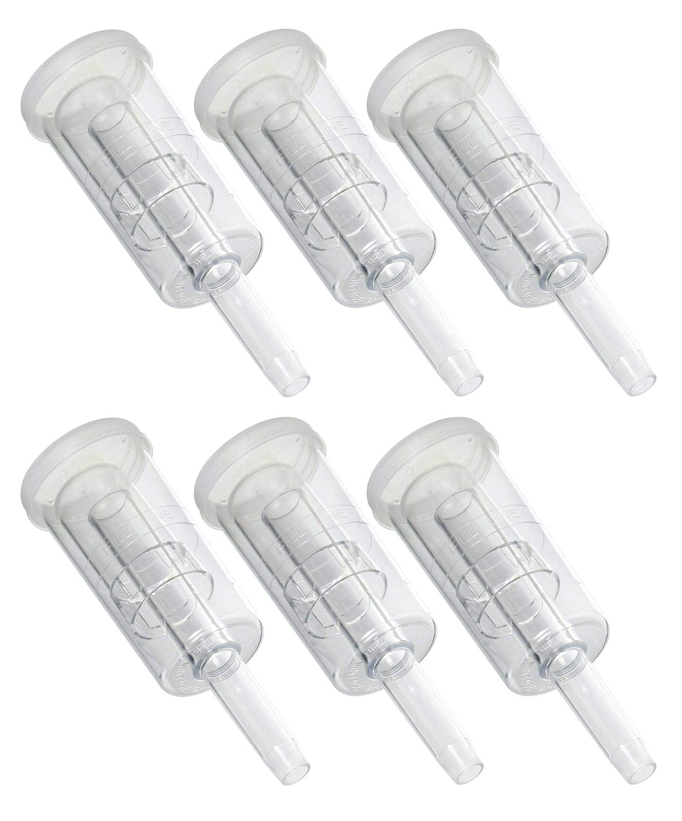 Econolock-6pk Clear Home Brewing Airlock for Beer, Wine & Mead Making | Fermentation Supplies Kit