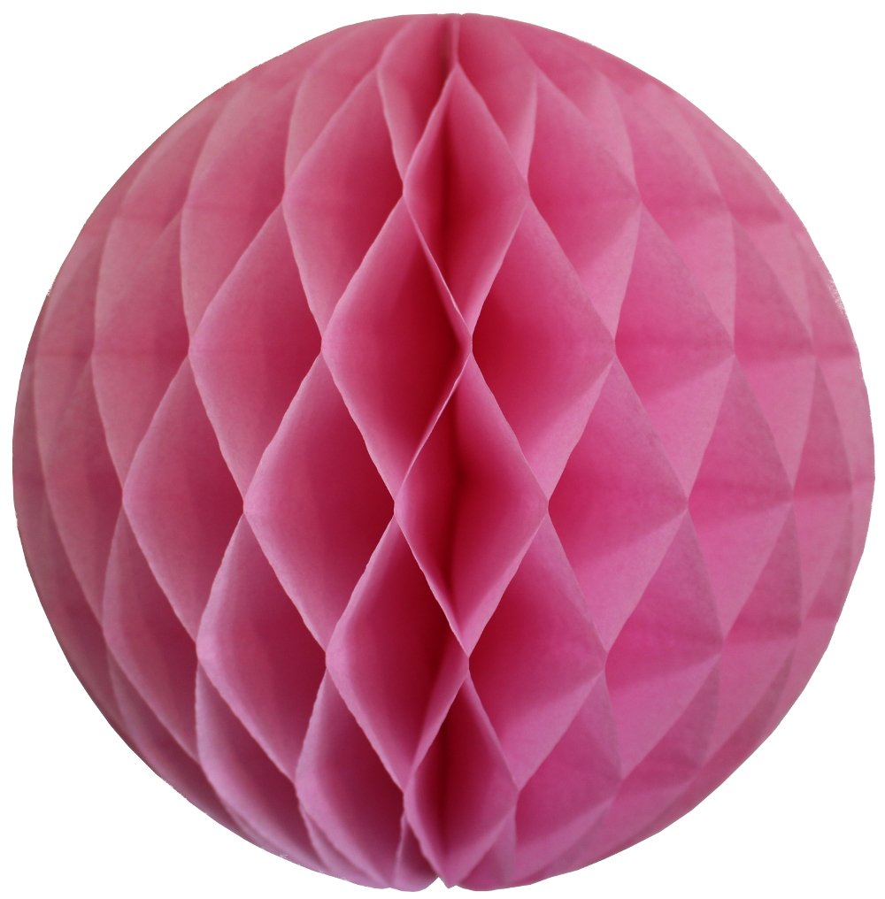 3-Pack 8 Inch Honeycomb Tissue Balls in Dusty Rose - Perfect for Baby Showers, Weddings & Party Decorations