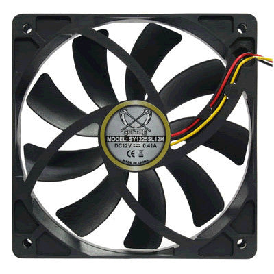 Scythe SLIP STREAM 120mm x 120mm x 25mm High Performance Case Fan SY1225SL12 - Perfect for PC Cooling, Gaming Rigs, and Computer Case Airflow Optimization