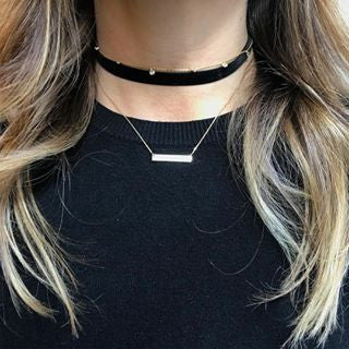 14K Gold Mini Bar Necklace - Dainty & Elegant Layering Jewelry for Women - Perfect for Everyday Wear, Gifts & Special Occasions