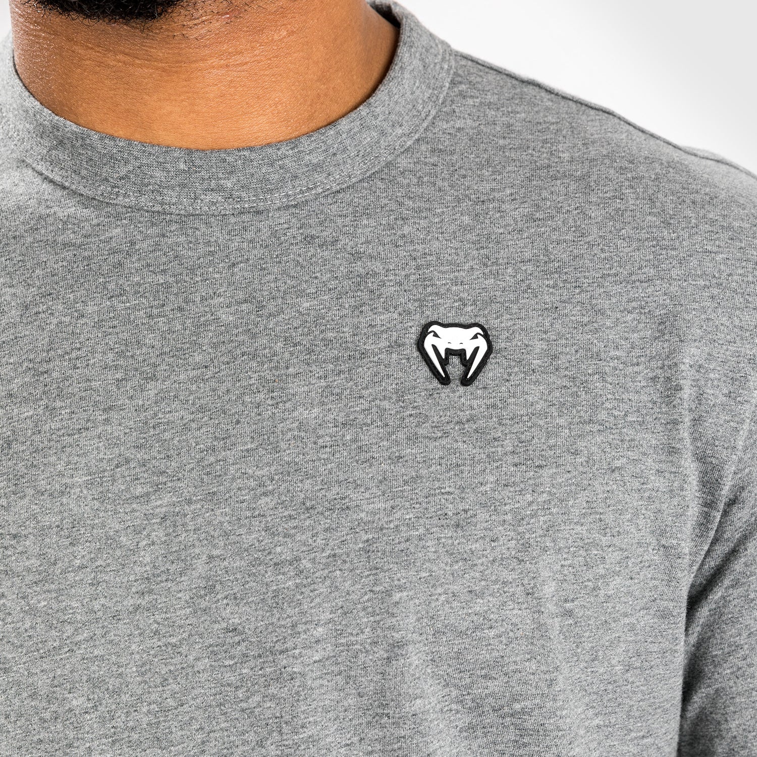 Venum Silent Power Lite T-Shirt - Light Heather Grey | Breathable & Comfortable Training Shirt for MMA, Boxing & Fitness Workouts