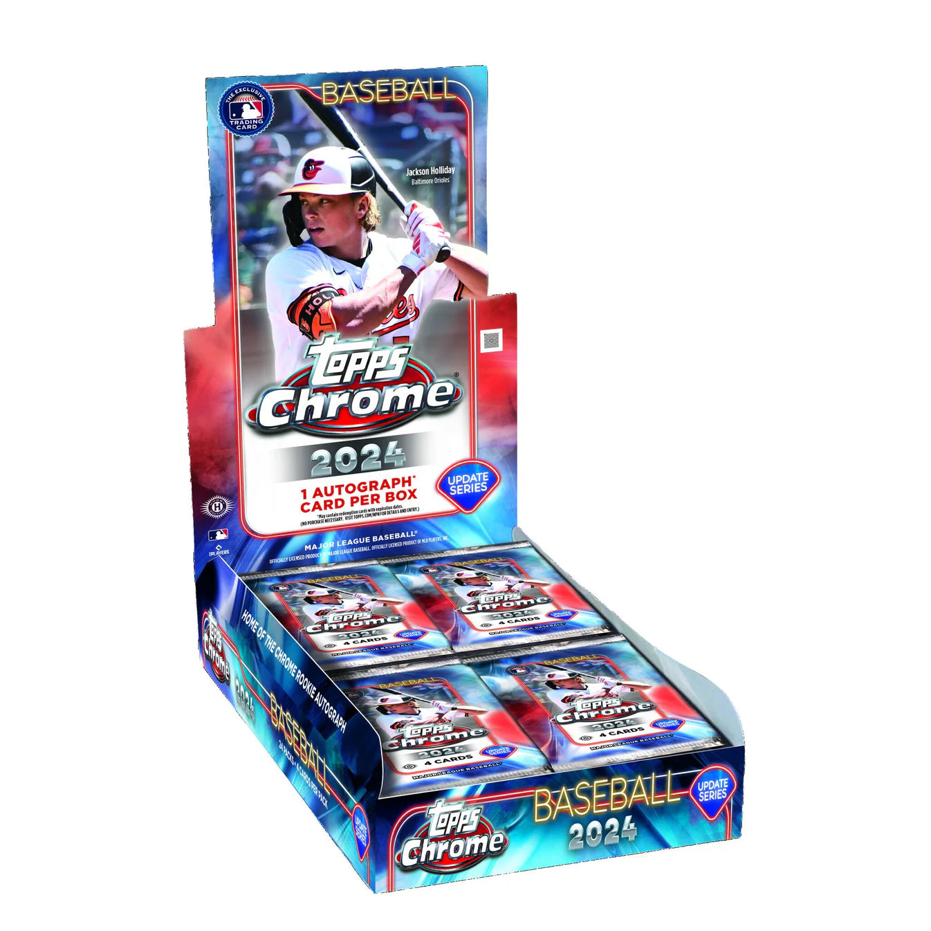 2024 Topps Chrome Update Hobby Box - Baseball Trading Cards Collection - Perfect for Collectors, Investors & Fantasy Sports Enthusiasts