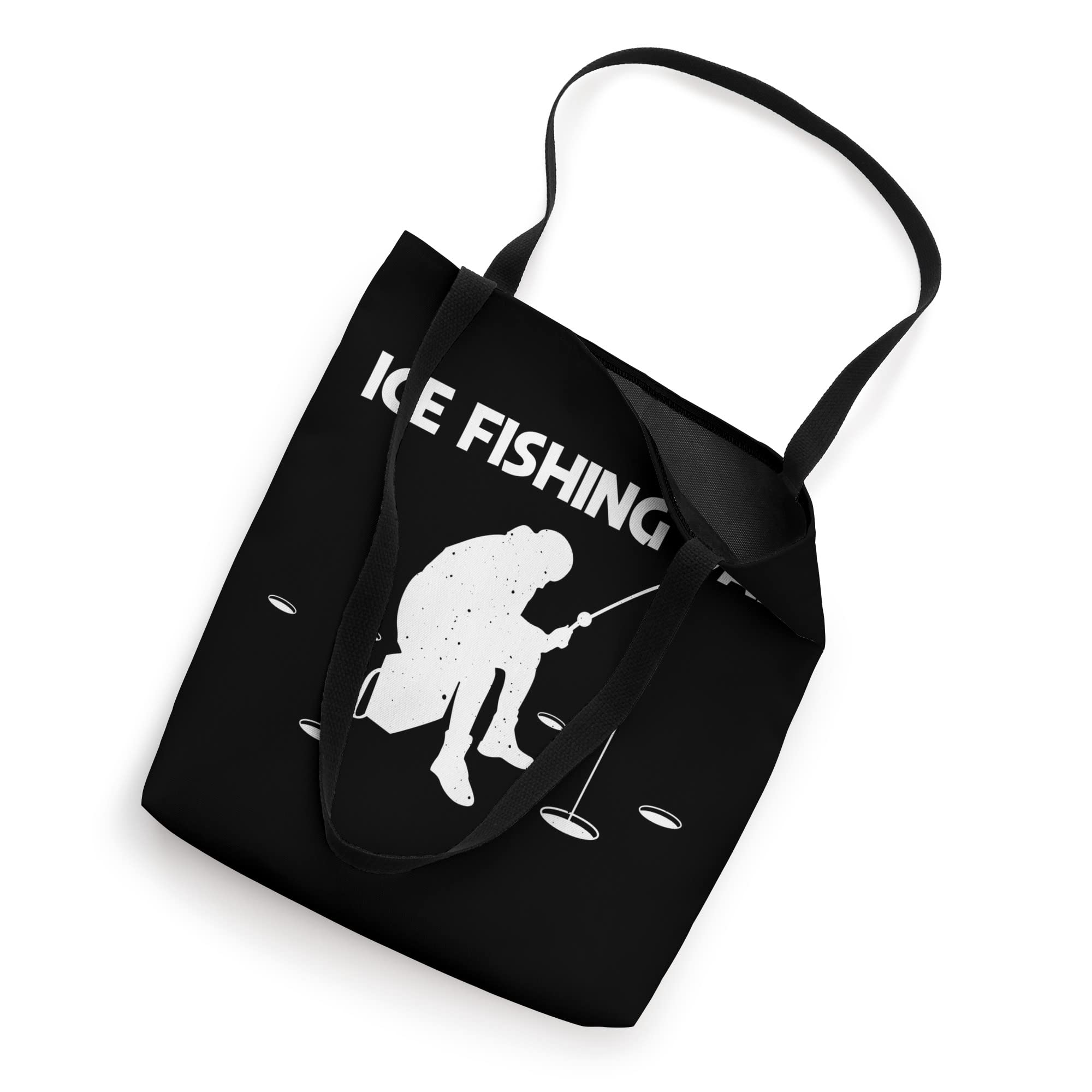 Funny Ice Fishing Tote Bag for Dad - Gift for Ice Hole Fisherman | Durable & Waterproof | Perfect for Fishing Trips & Outdoor Adventures