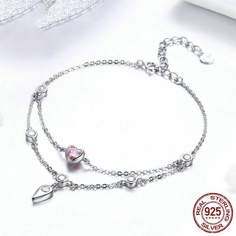 Elegant Sweetheart Inlaid Fashion Bracelet for Women - Perfect for Date Nights, Parties & Everyday Wear