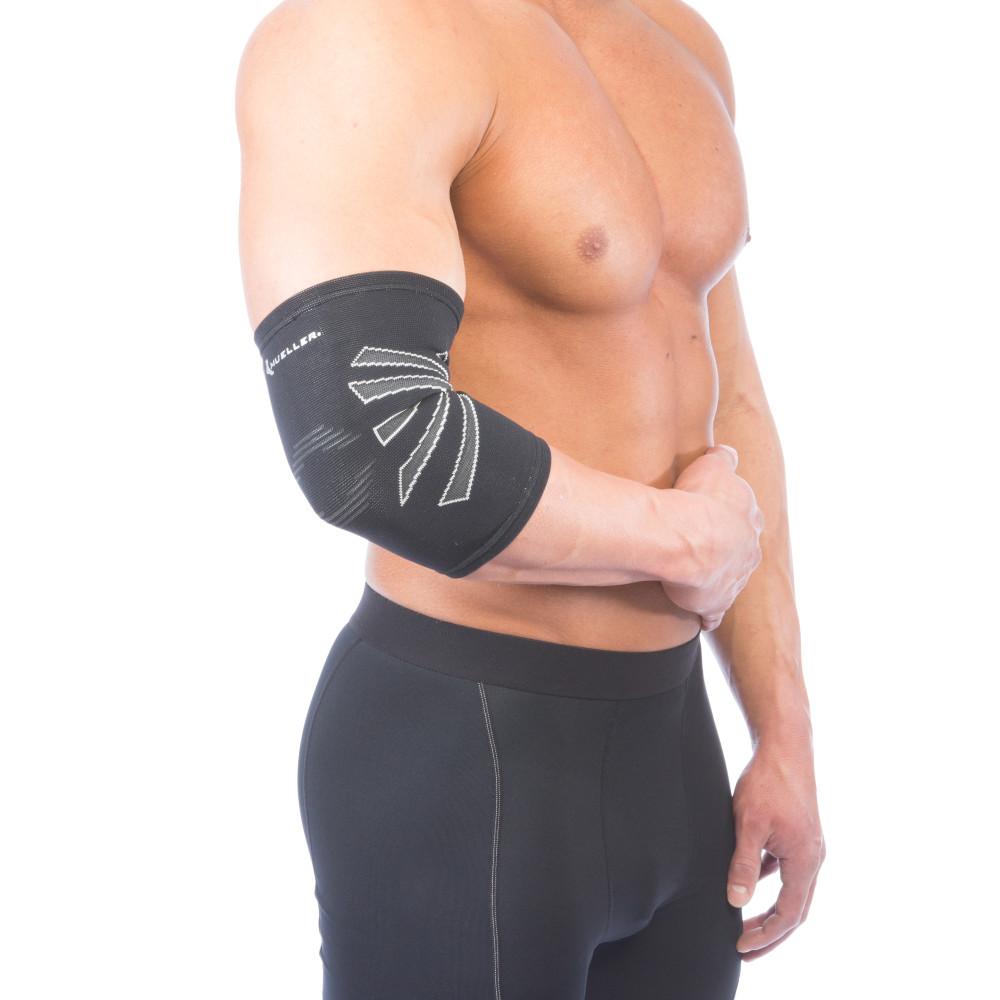 Mueller Omniforce 100 Elbow Support Brace - Adjustable Compression Sleeve for Tennis Elbow & Joint Pain Relief - Ideal for Sports, Workout & Daily Activities