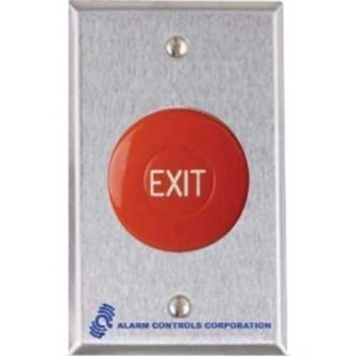 Alarm Controls TS 36 Request to Exit Station - Single Gang Stainless Steel Push Button for Secure Door Access - Ideal for Commercial Buildings, Offices, and Schools