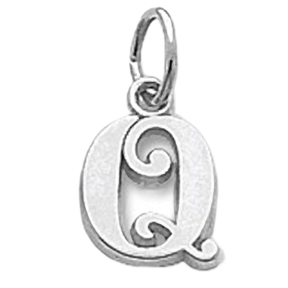 Initial Q Charm - Personalized Alphabet Pendant for Bracelets & Necklaces - Perfect for Gifts, Birthdays, and Everyday Jewelry