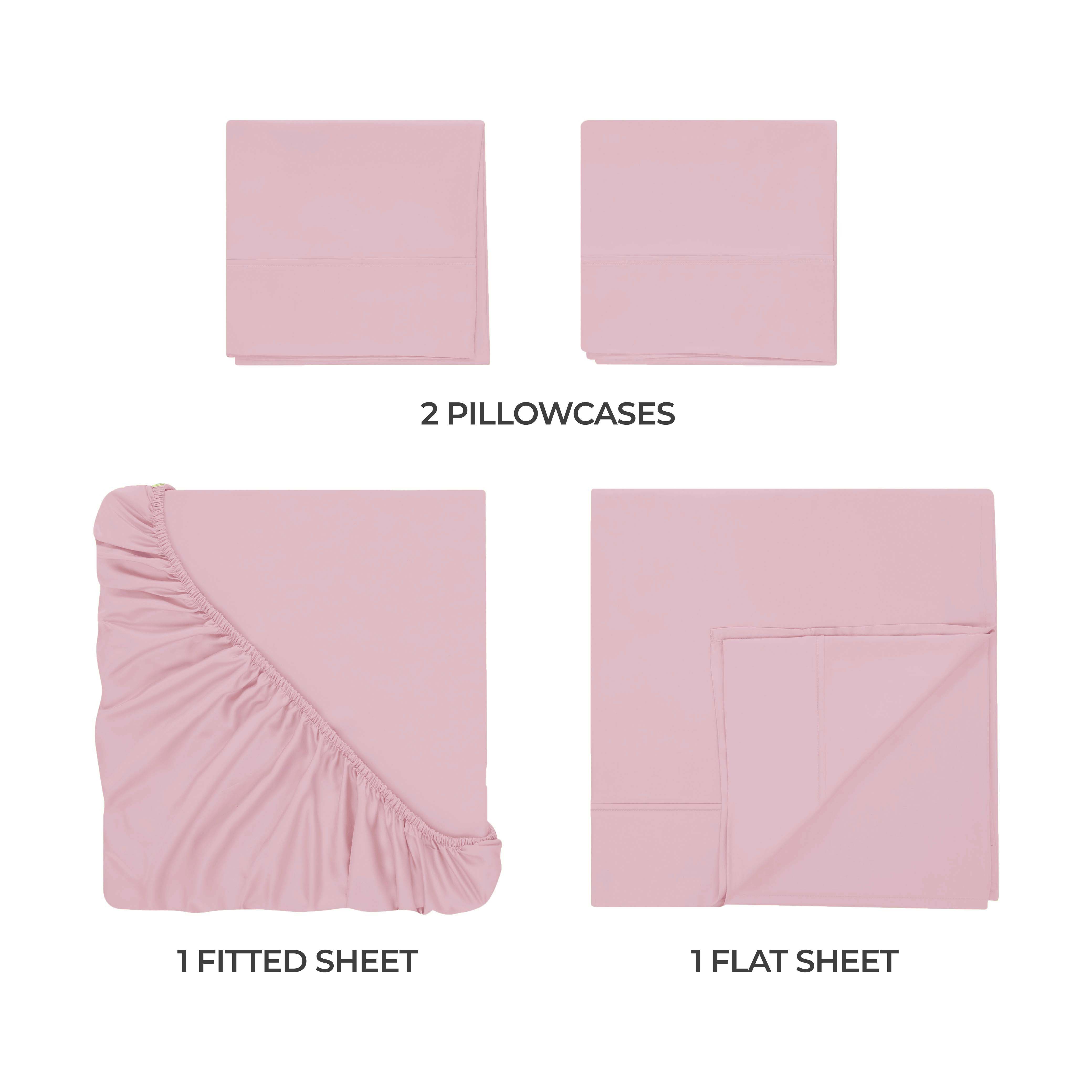 Premium 300 Thread Count Egyptian Cotton Bed Sheet Set - Soft, Breathable & Durable for Ultimate Comfort - Perfect for Luxury Bedrooms & Hotels