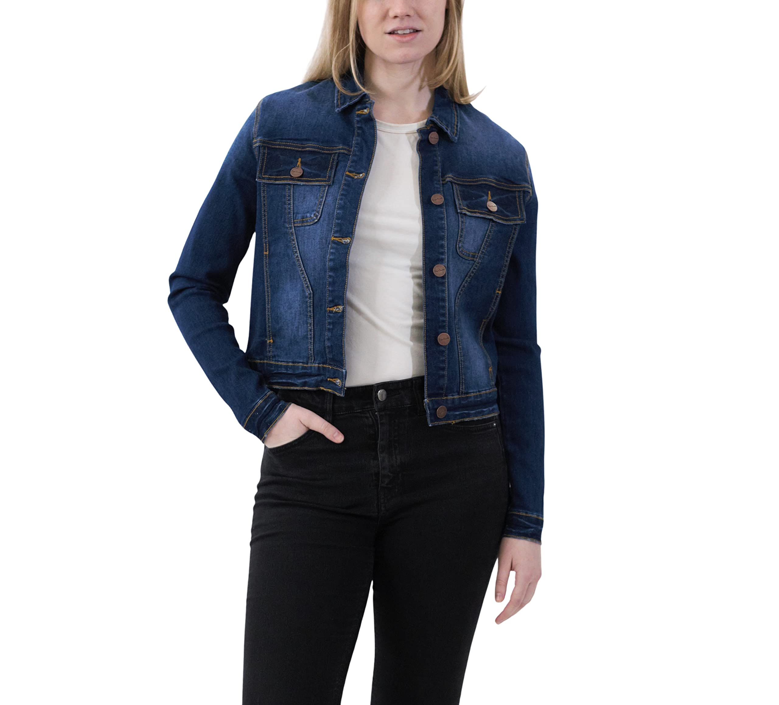 Women's Luxury Denim Jackets - Comfortable & Stylish Coats for Casual Outings & Evening Events